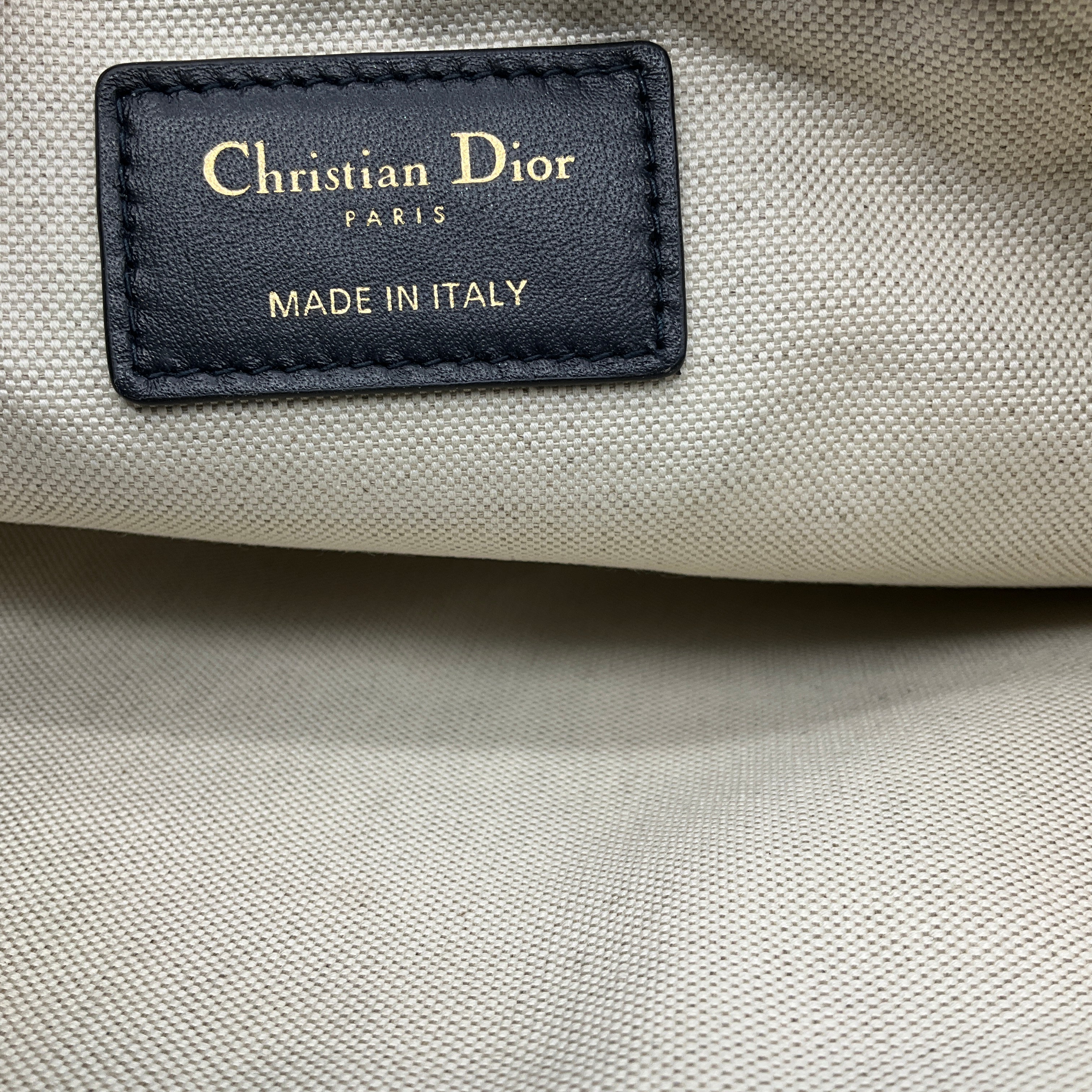 Christian Blue Dior Oblique Jacquard DiorTravel Travel Clutch Bag - Image 7