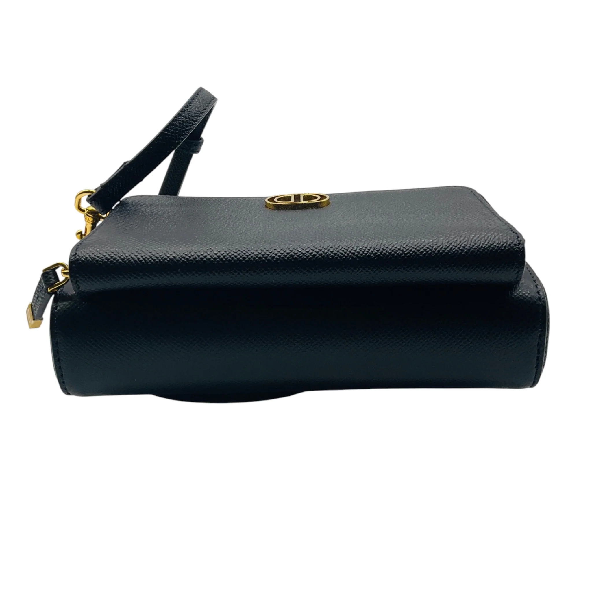 Christian Dior Black Calfskin Leather Caro Double Pouch Shoulder Bag - Image 5