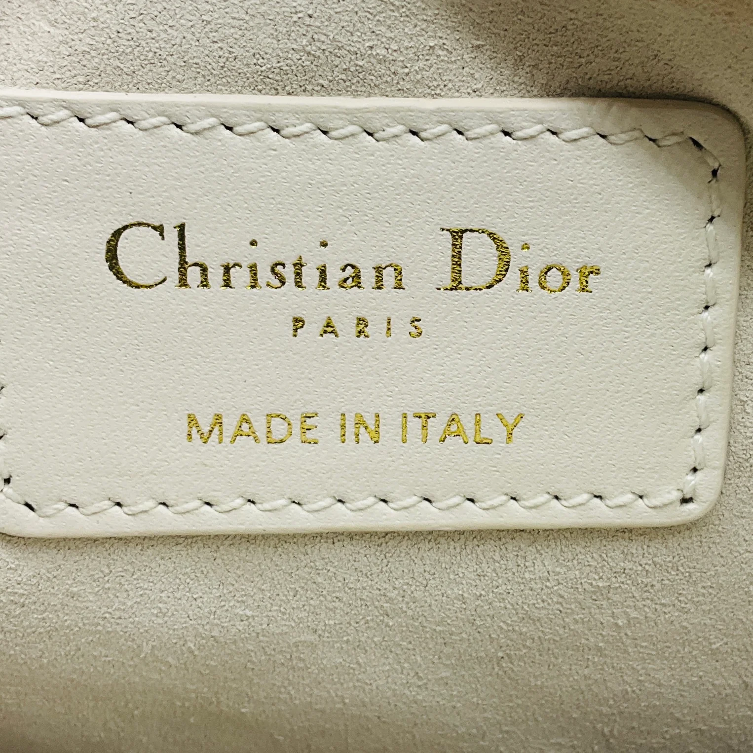 Christian Dior Latte Macrocannage Calfskin Small Dior Toujours Bag - Image 13