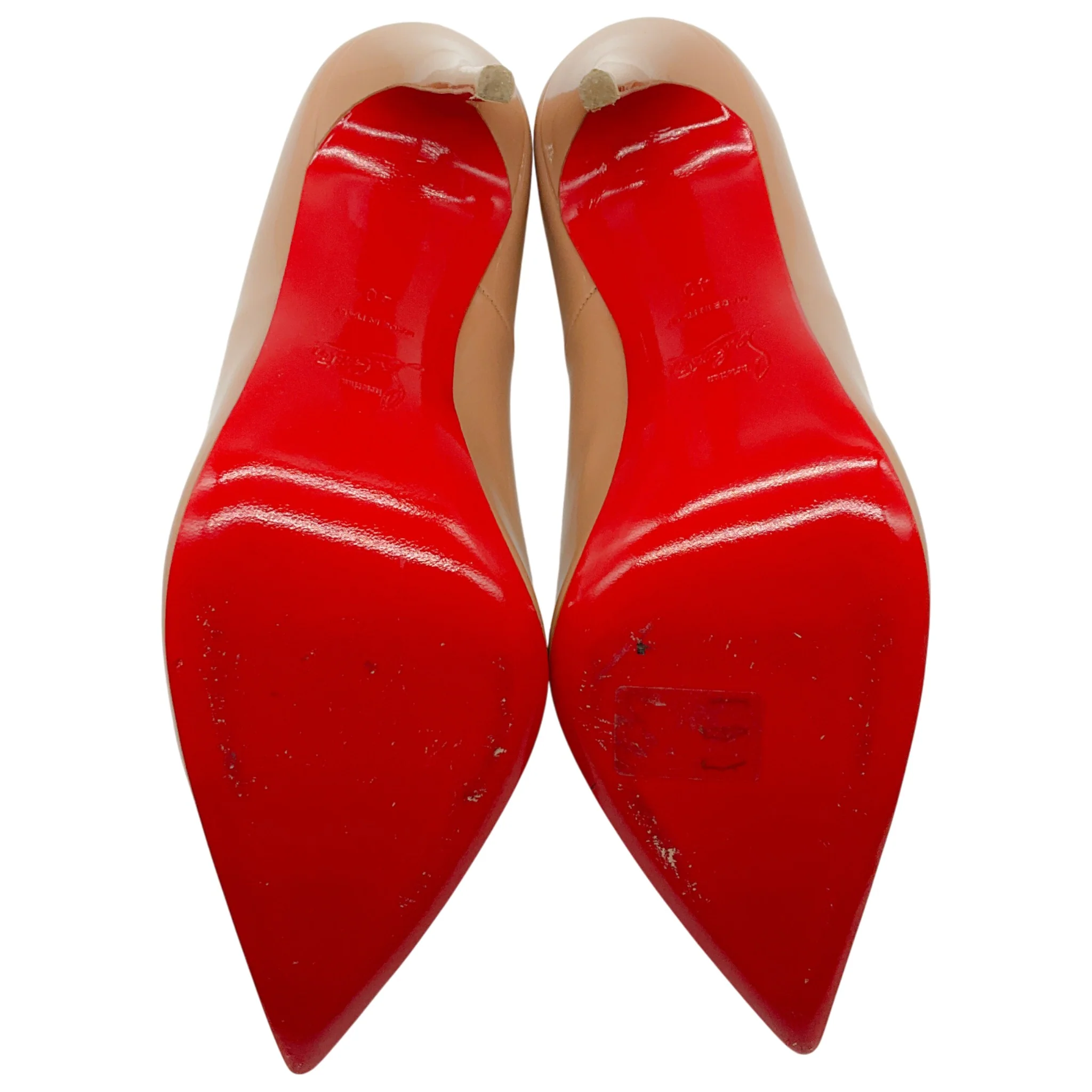Christian Louboutin Nude Patent So Kate 120 Pumps - Image 7