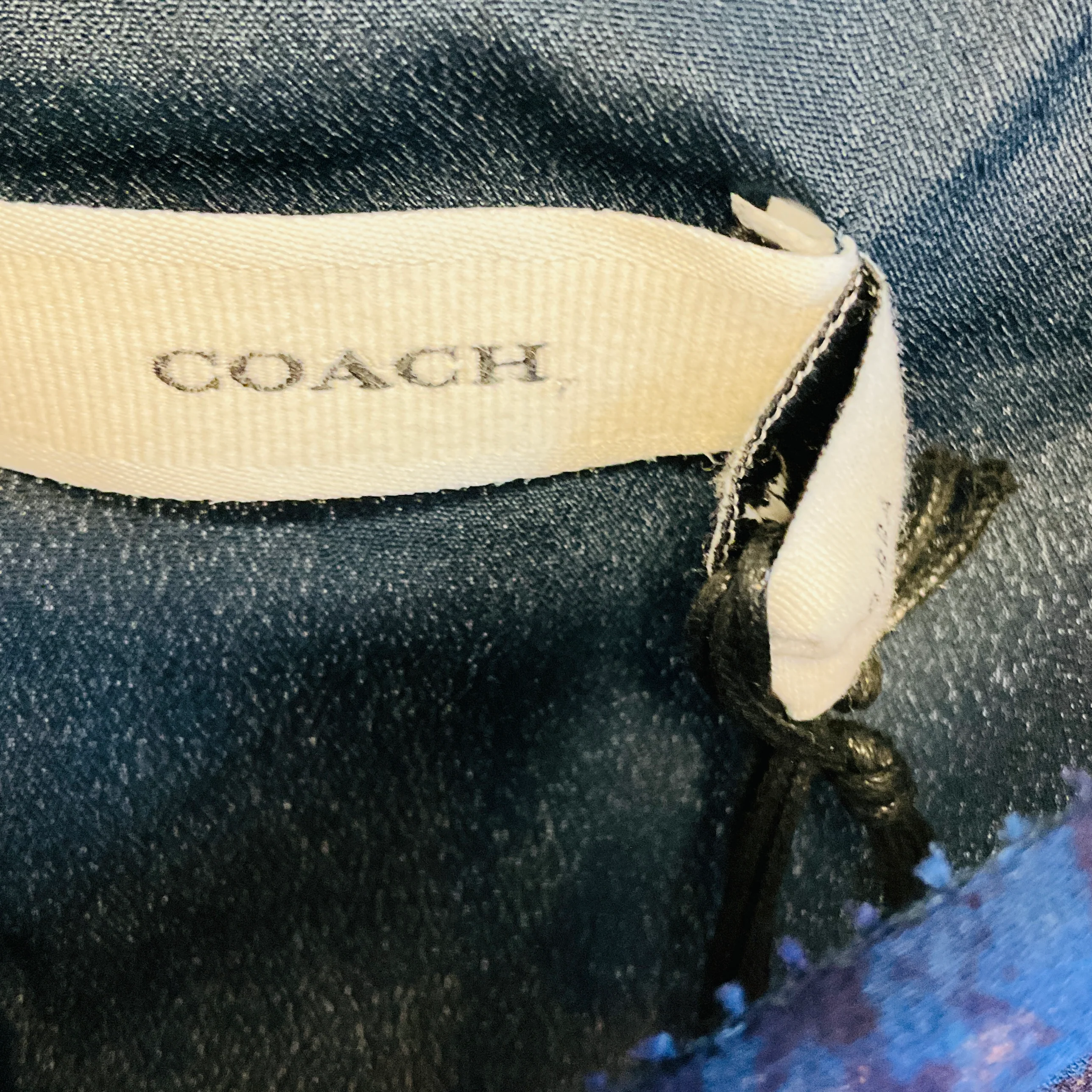 Coach Mustard / Blue Grunge Plaid Mini Dress - Image 3