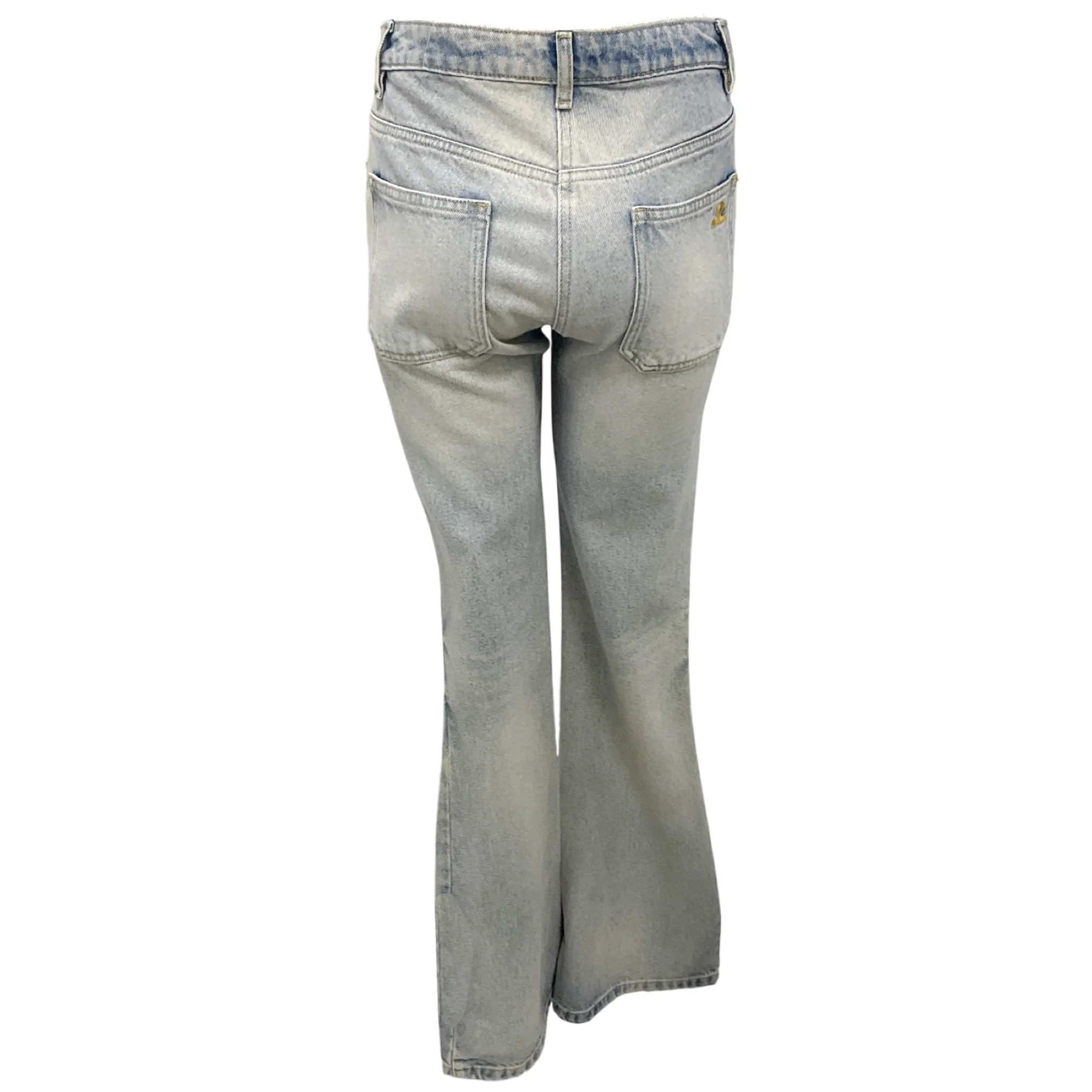 Courreges Light Blue Wash Flared Denim Jeans - Image 3