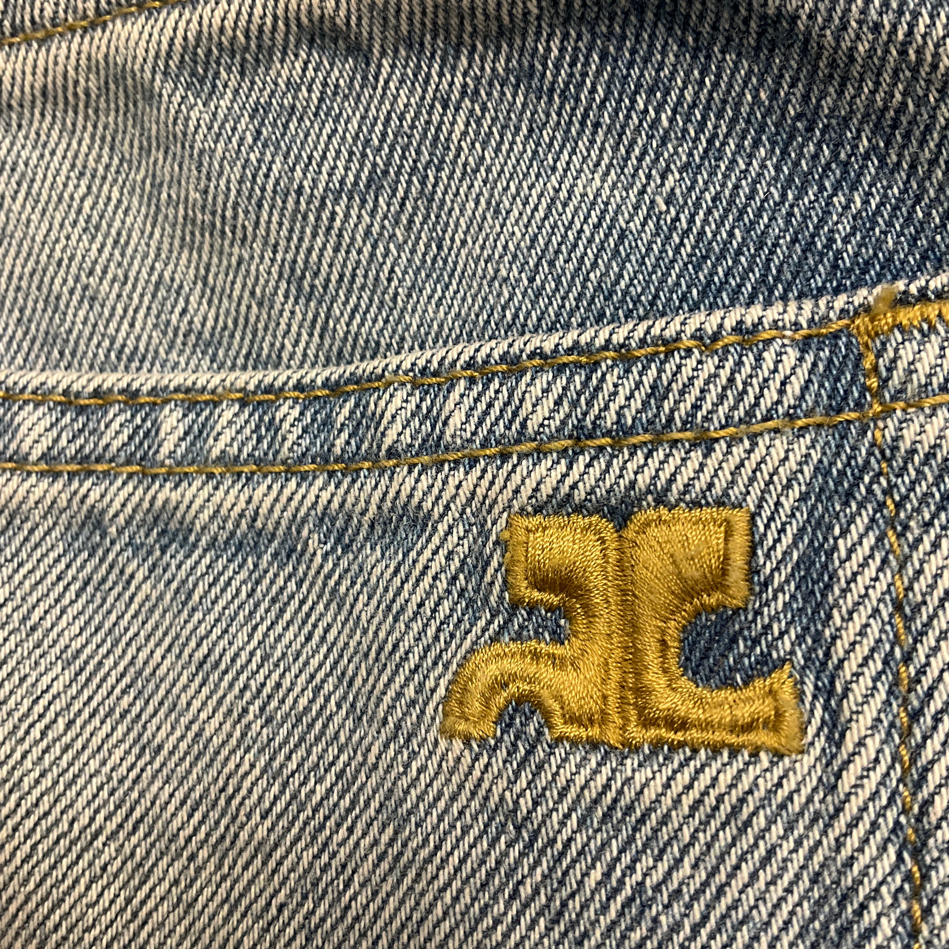 Courreges Light Blue Wash Flared Denim Jeans - Image 6