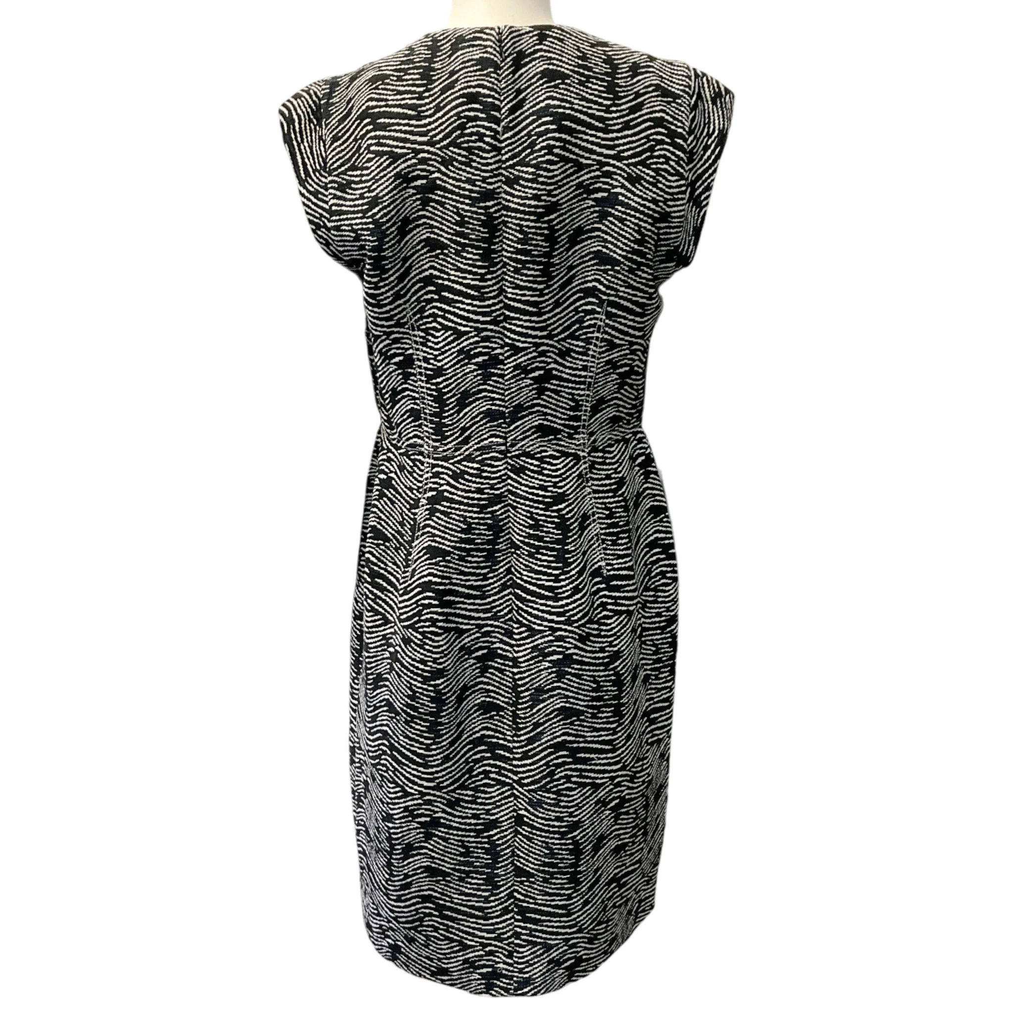 Derek Lam Black / White Woven Shift Dress - Image 3