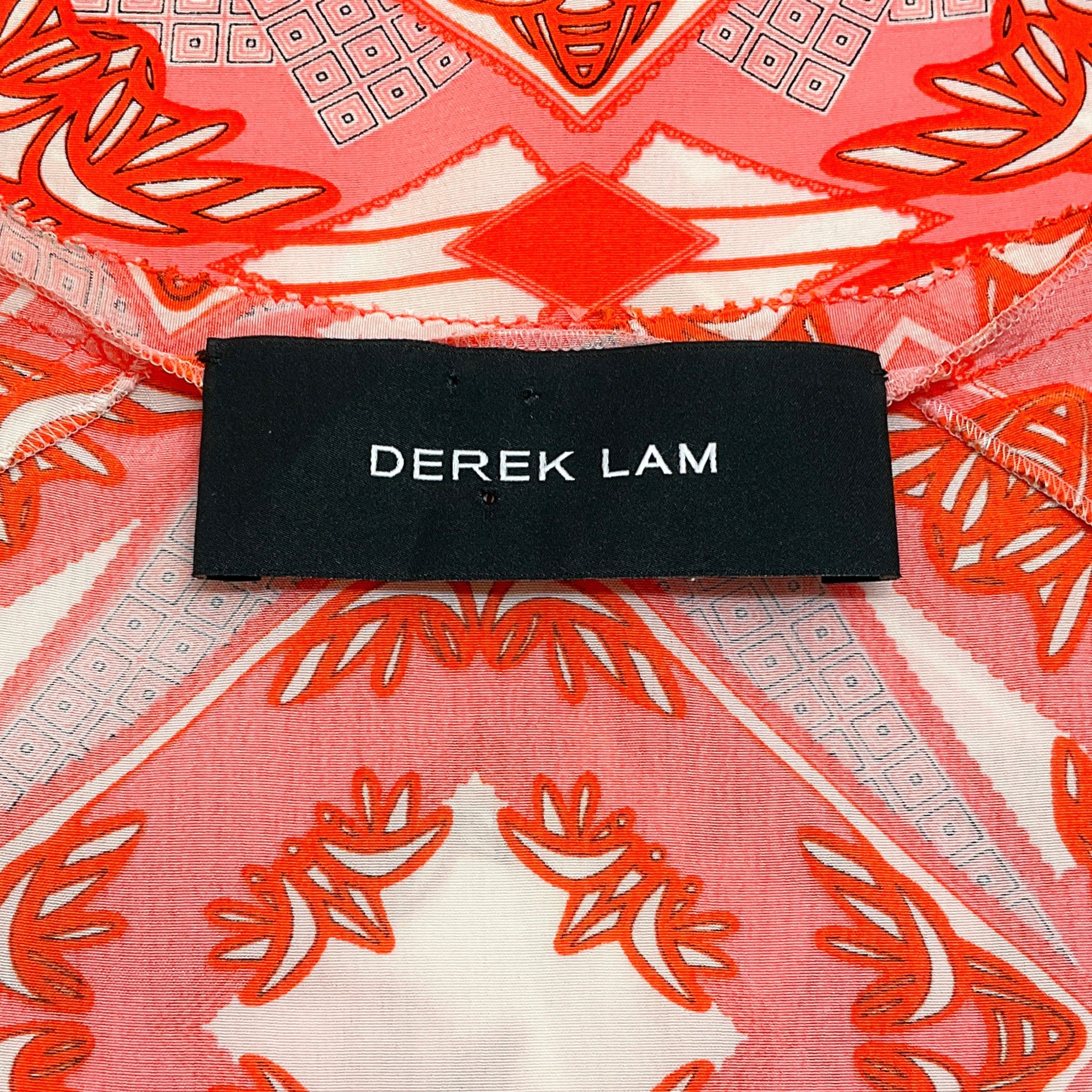 Derek Lam Coral Multi Silk Dress - Image 4