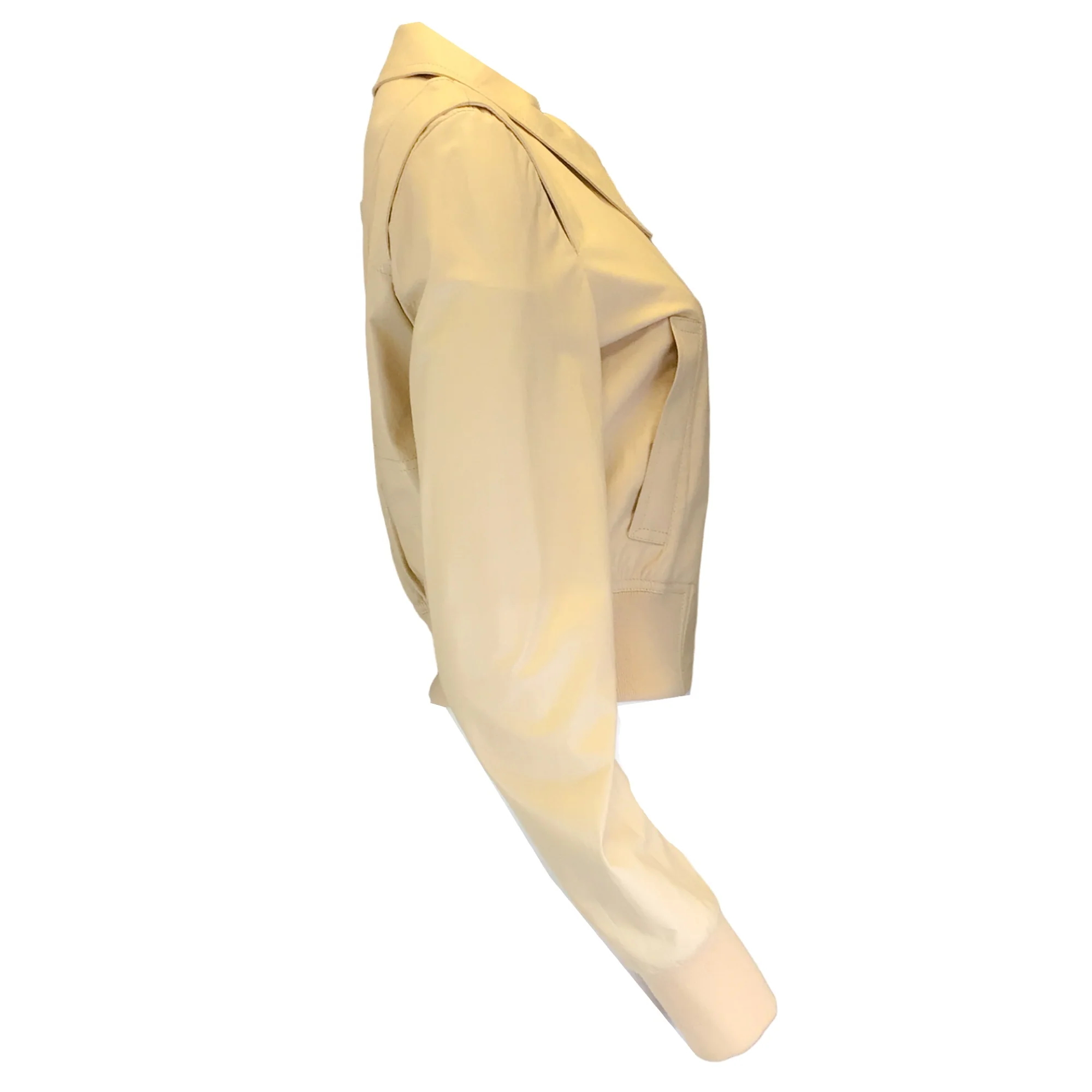 Drome Ivory Lambskin Leather Jacket - Image 2