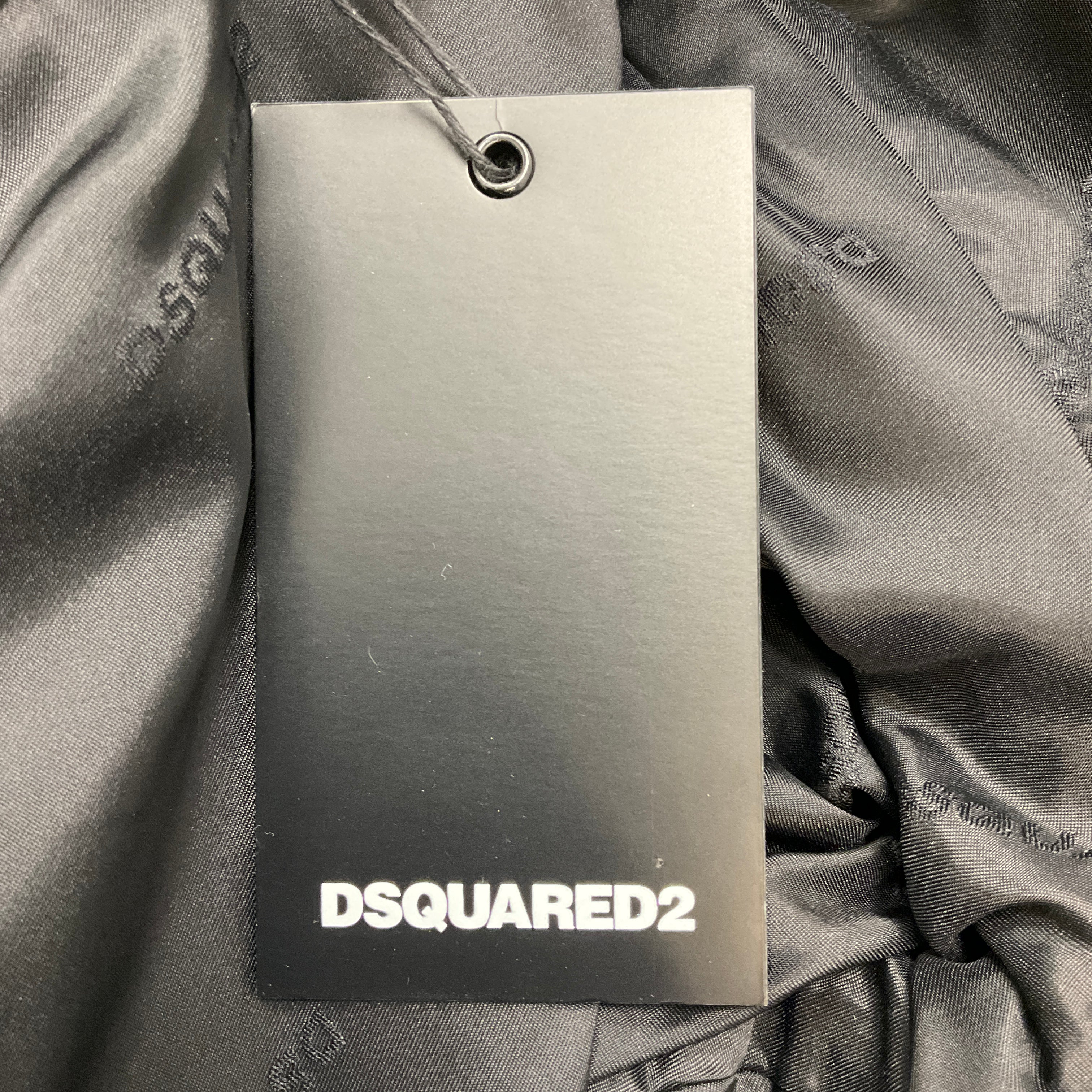 Dsquared2 Black / Ivory / Red 2018 Floral Leather Jacket - Image 5