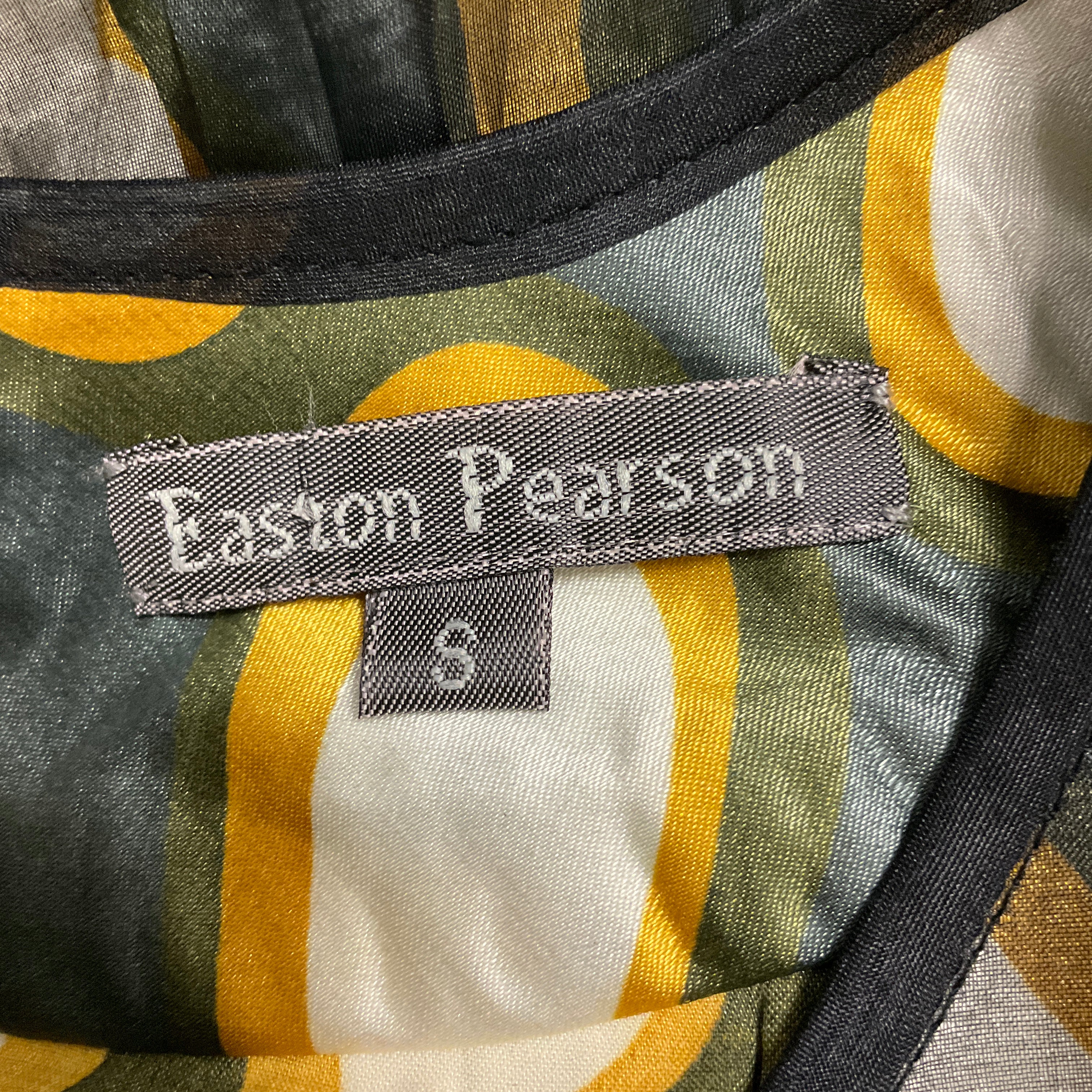 Easton Pearson Black / Gold Embellished Silk Dress - Image 4