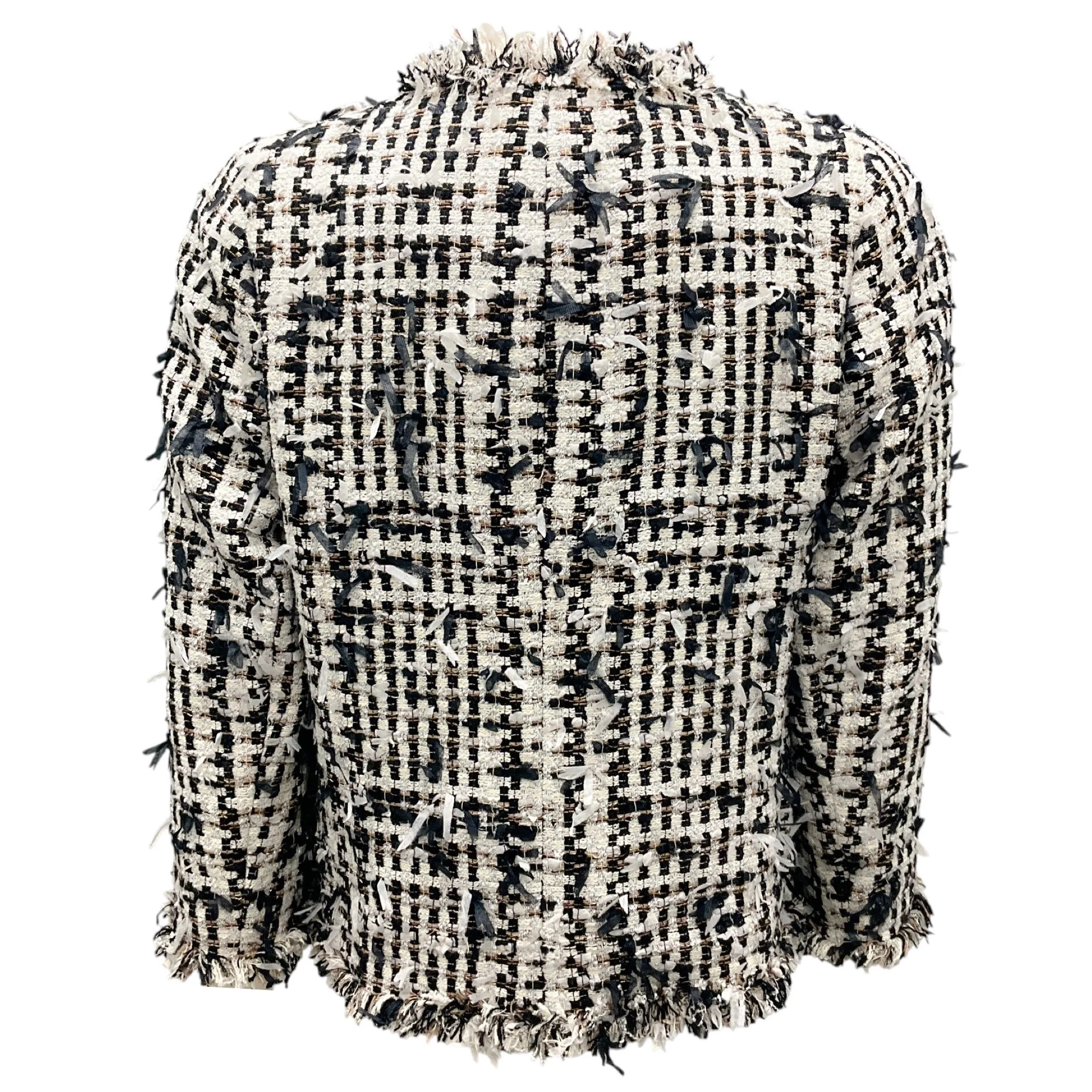 Edward Achour White / Black Tweed Jacket - Image 3