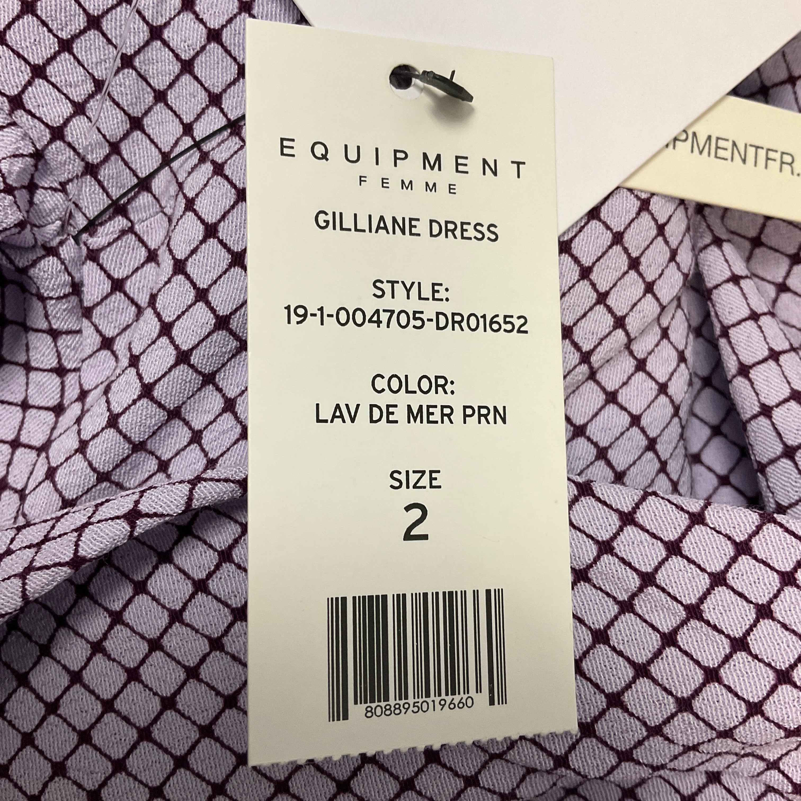 Equipment Lilac Purple Gilliane Wrap Midi Dress - Image 5