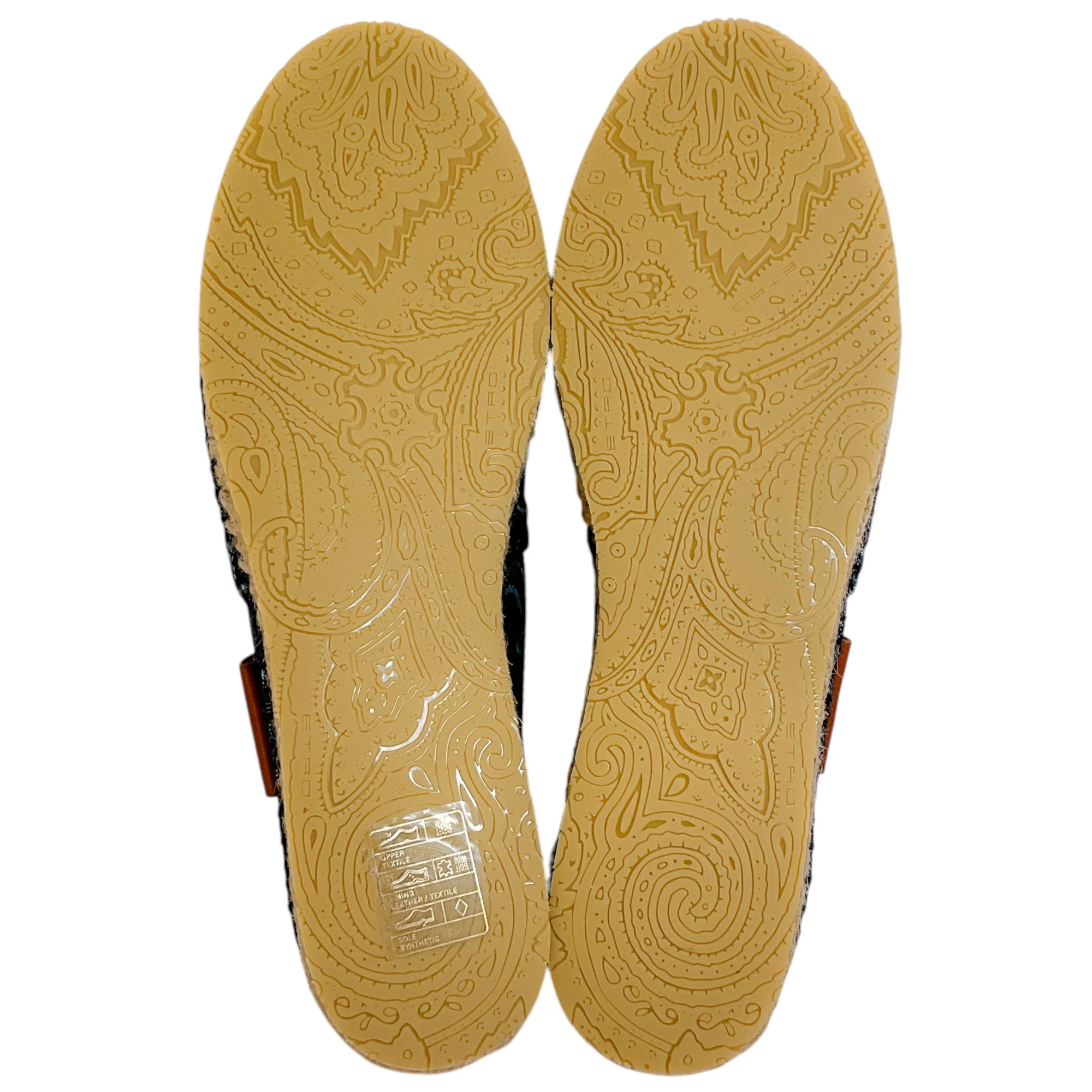 Etro Dark Blue Floral Denim Espadrilles - Image 8