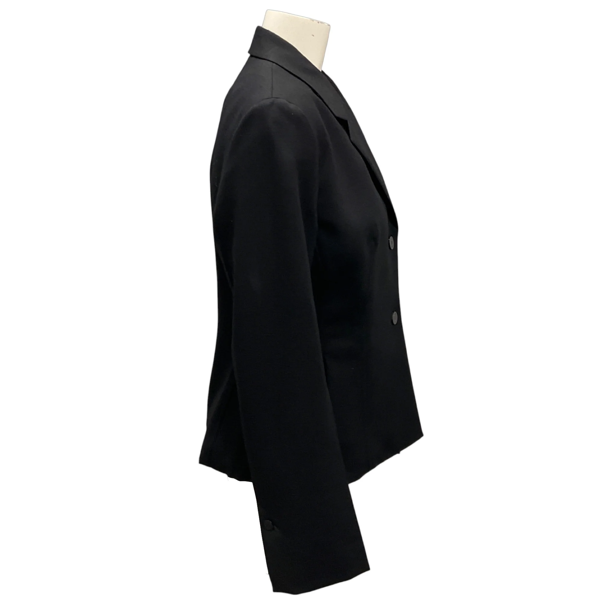 Ferragamo Black Tailored Two Way Wool Suit Jacket - Image 2