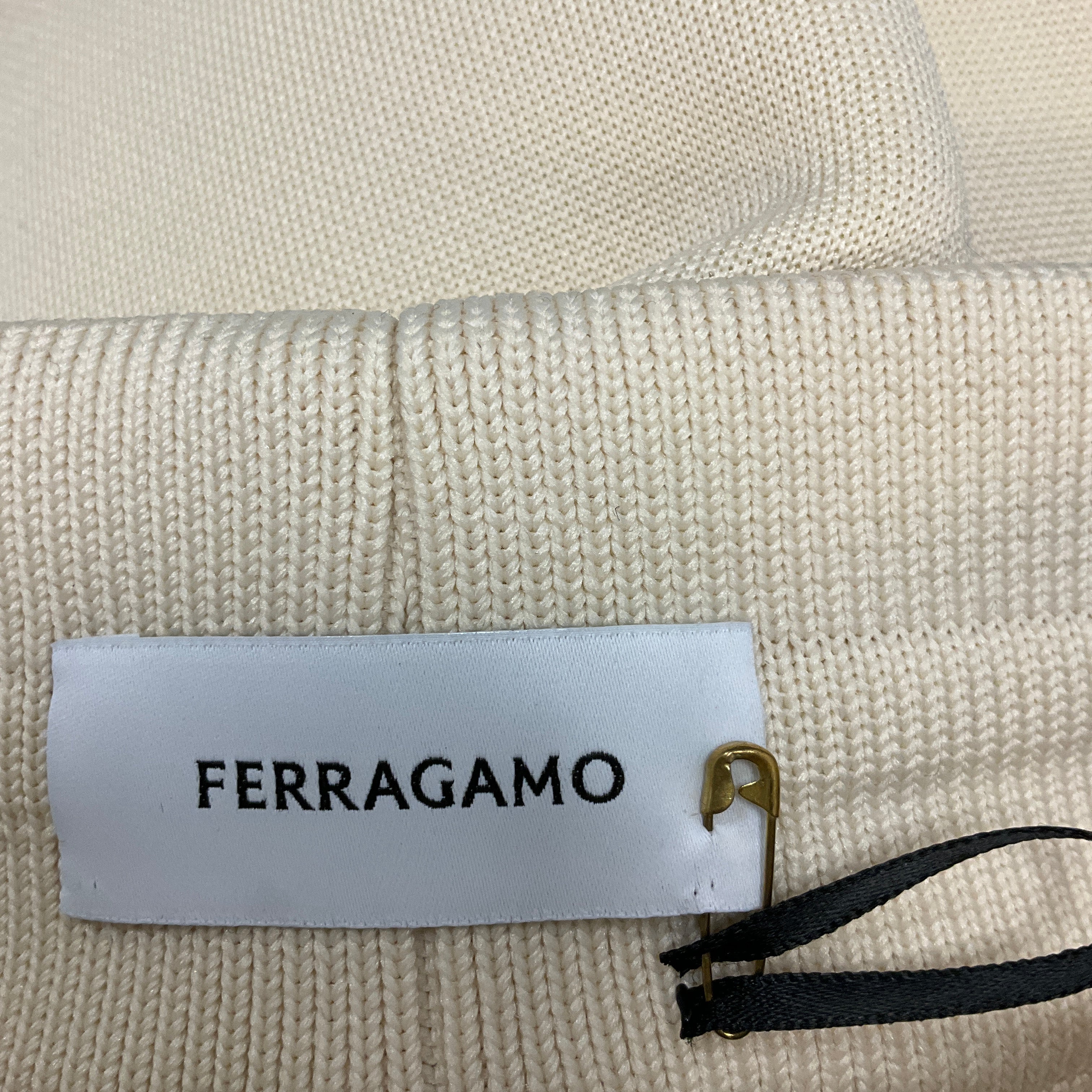Ferragamo Ivory Drawstring Jogger Pants - Image 4