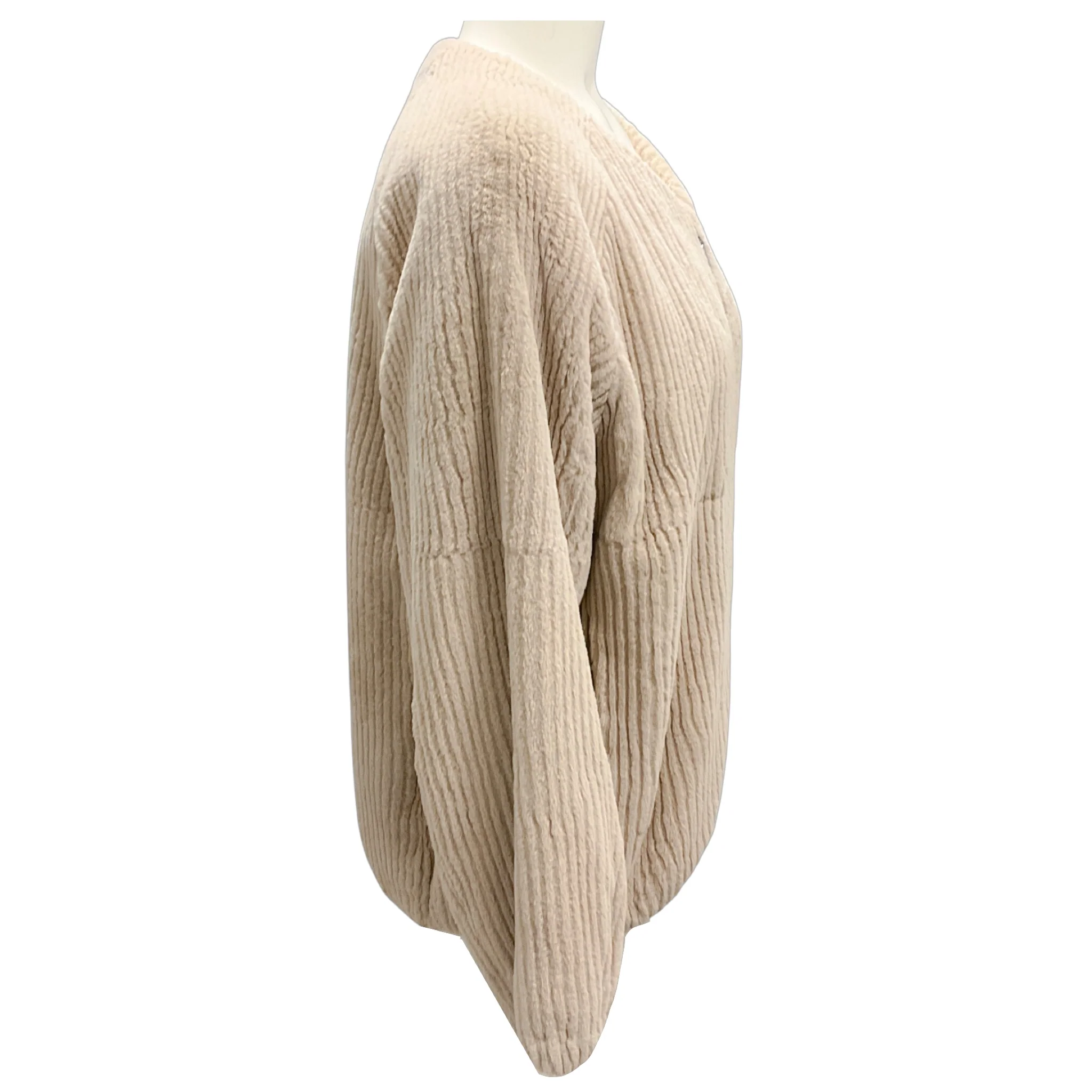Fleurette Vague Rabbit Fur Full Zip Jacket - Image 2