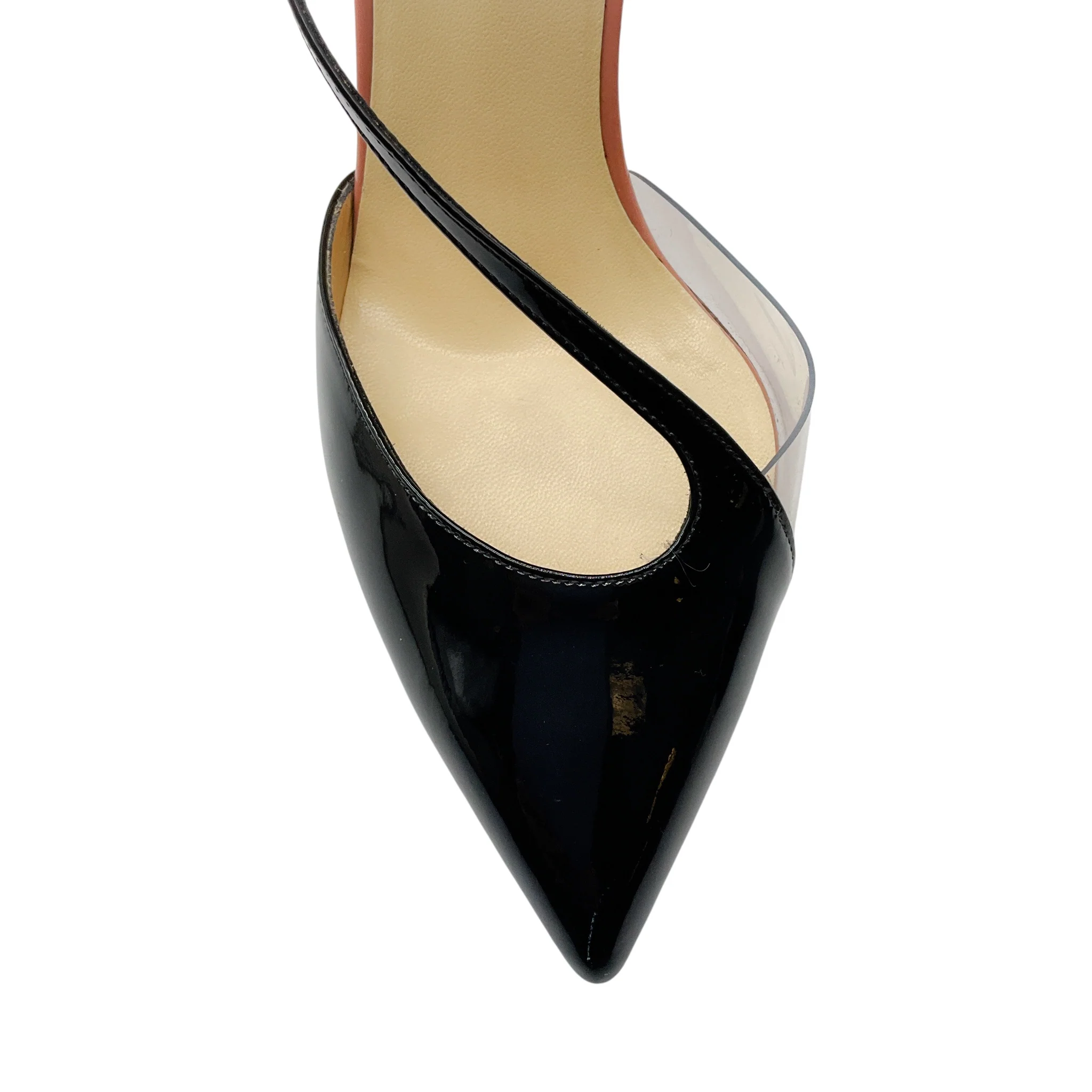Francesco Russo Black Patent Leather and Lucite Pumps - Image 5