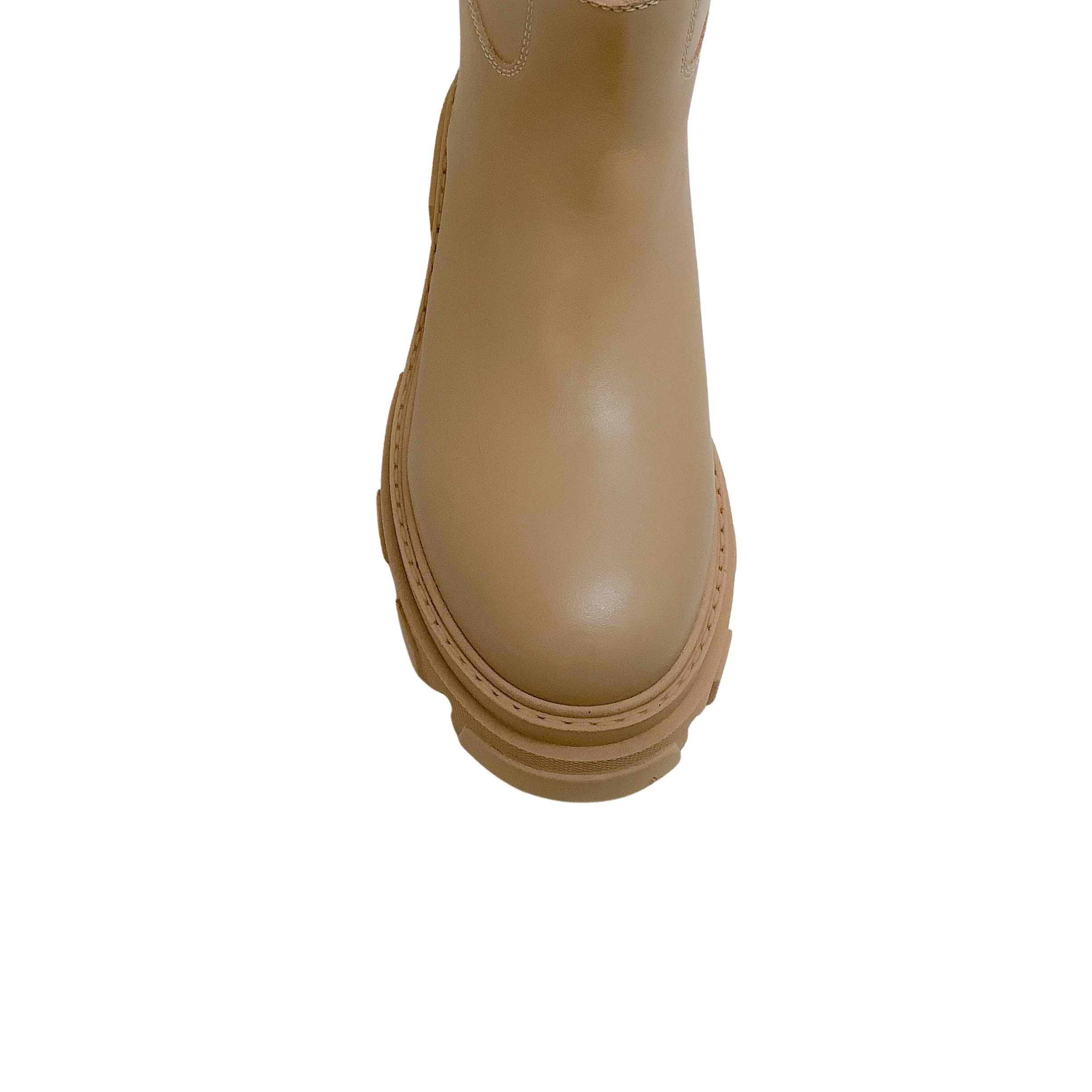 Gia Borghini Gia X Pernille Teisbaek Cappucino Tall Combat Boots - Image 4