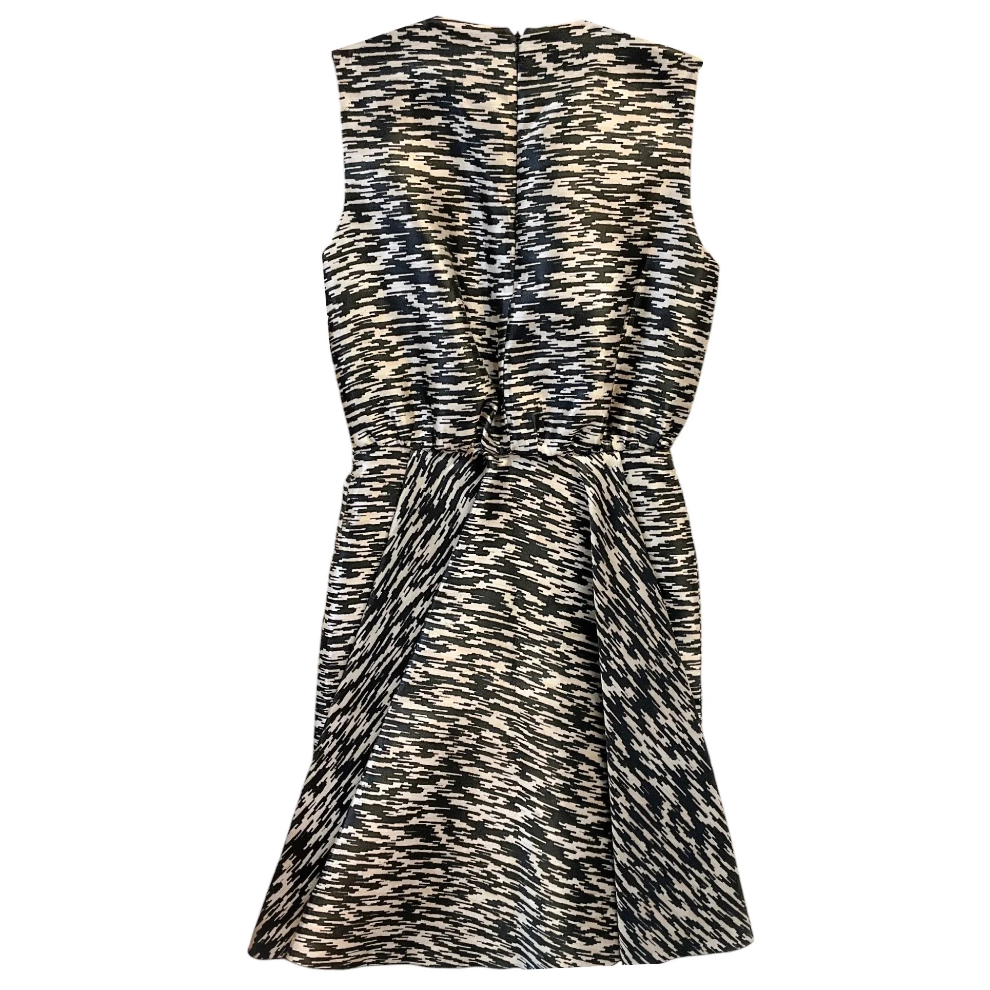 Giambattista Valli Beige / Black Animal Print Dress - Image 2