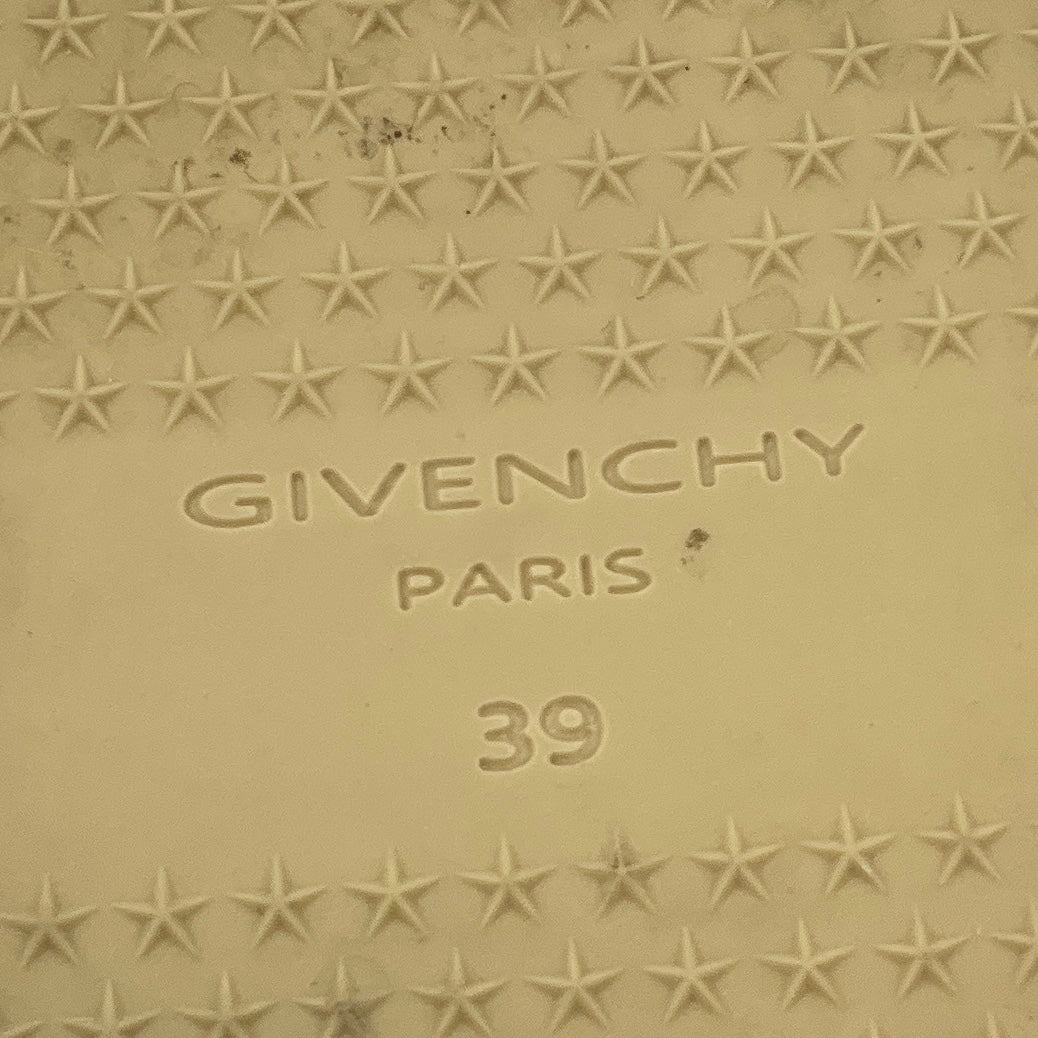 Givenchy Black Logo Print Lambskin Leather Capri Espadrille Flats - Image 7