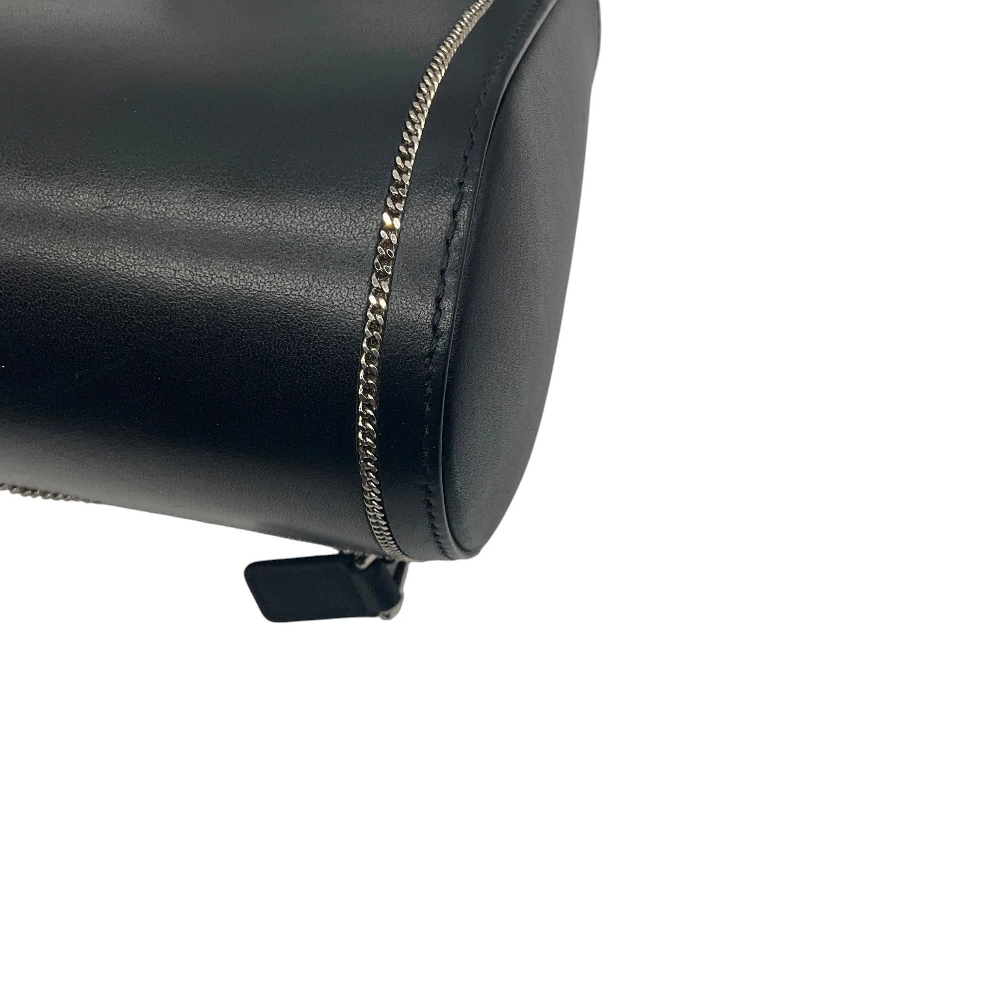 Givenchy Black / Silver Chain Trimmed Leather Crossbody Bag - Image 10