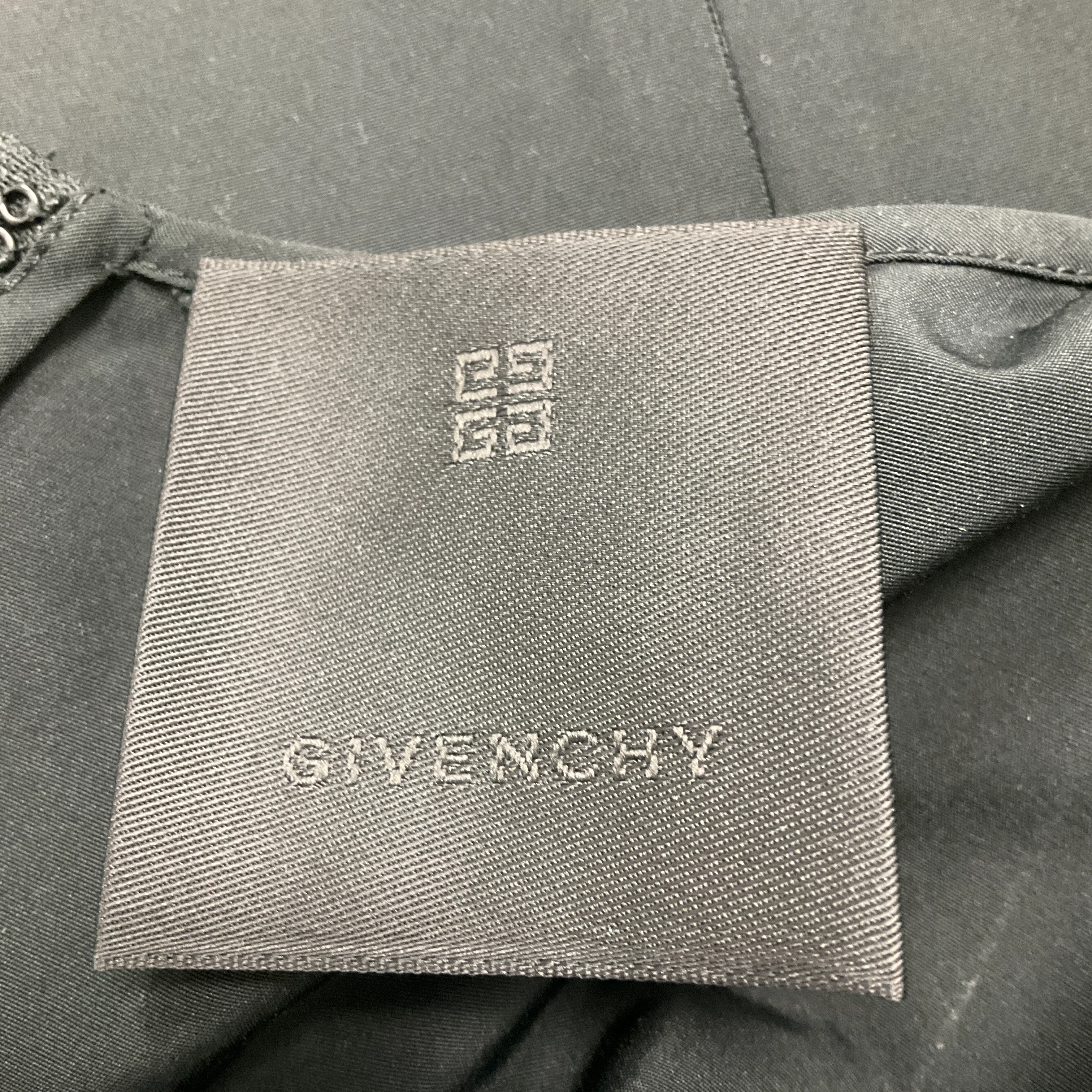 Givenchy Black Voyou Short Sleeved Midi Dress with Belt - Image 4