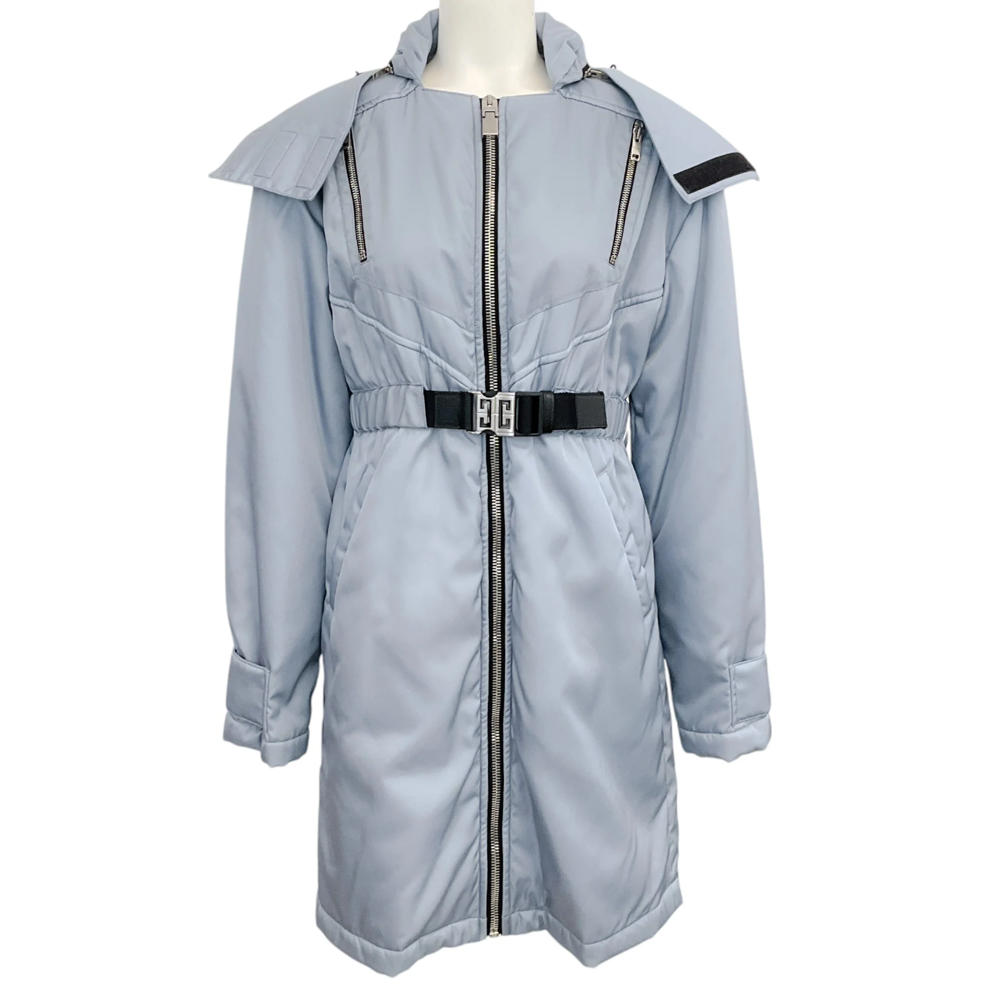Givenchy Ice Blue Windbreaker with Belt