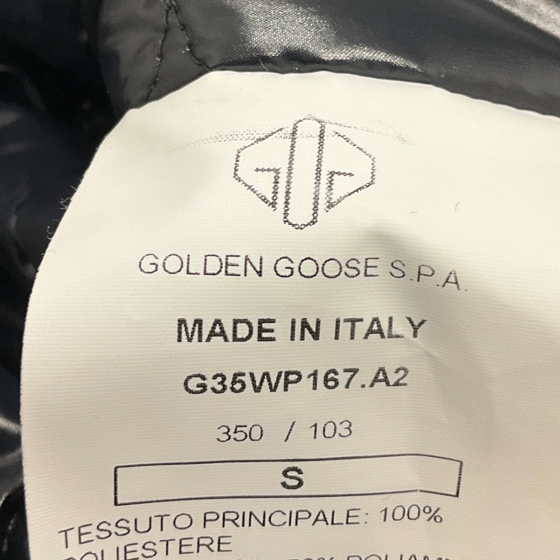 Golden Goose Navy Stripes Flowers Parka Sazuran Jacket - Image 6