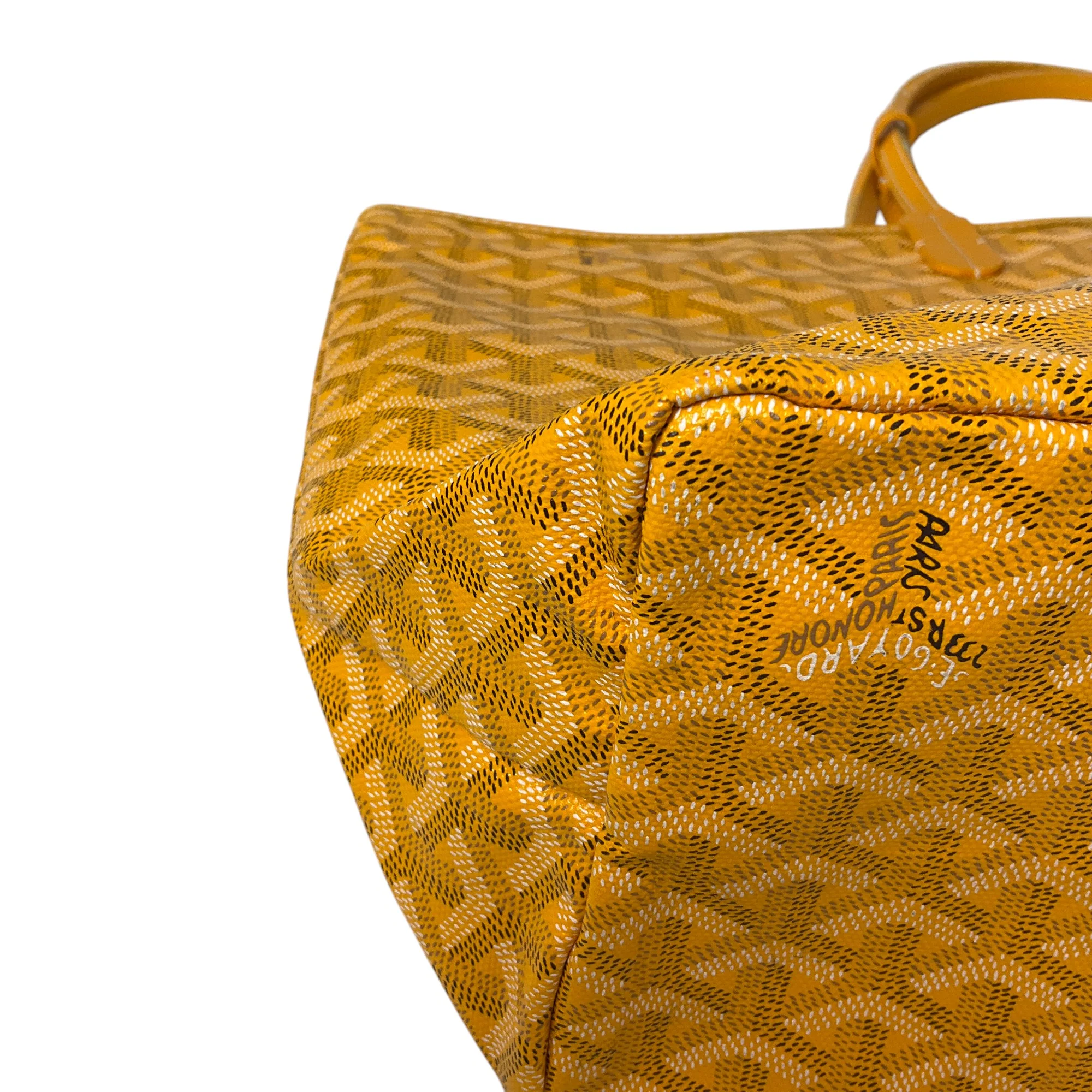 Goyard Yellow Goyardine Canvas Saint Louis PM Tote Handbag - Image 8