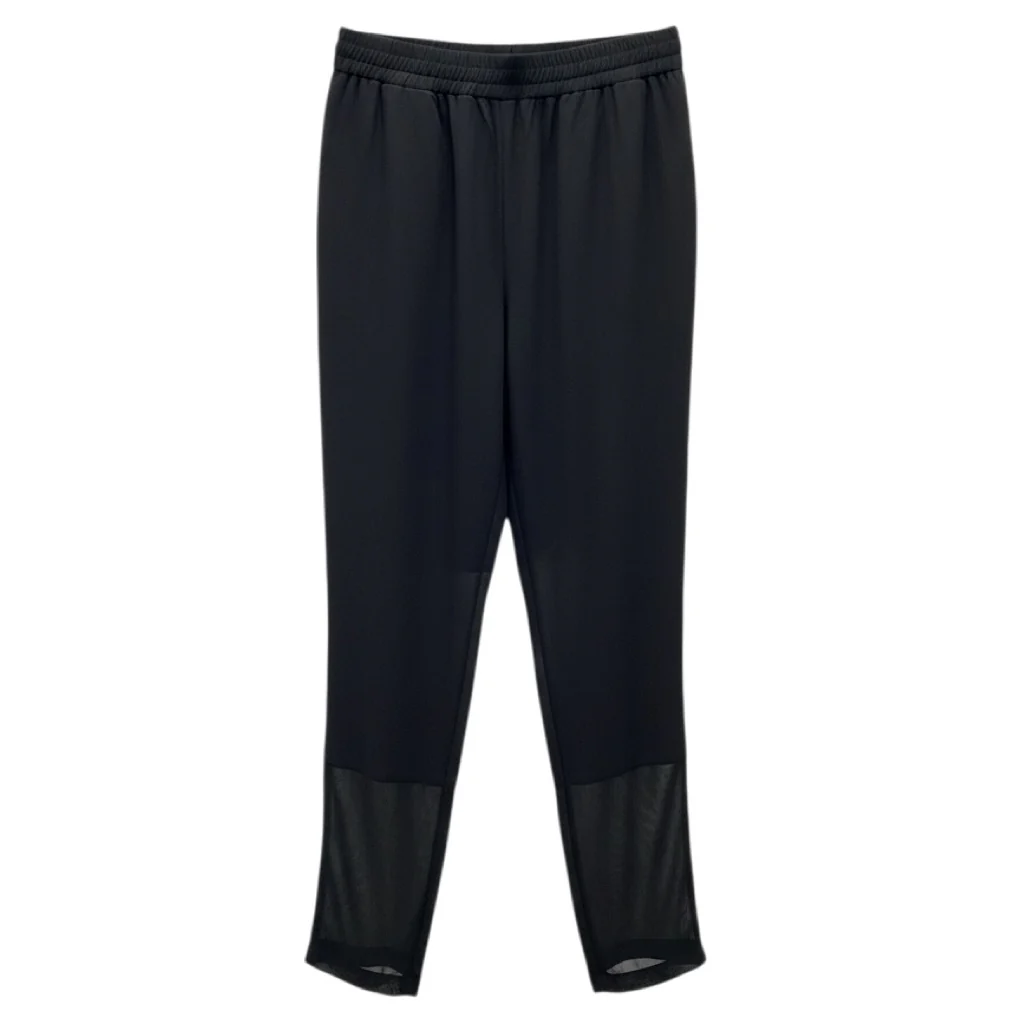 Gucci Black Relaxed Fit Elastic Waist Silk Pants