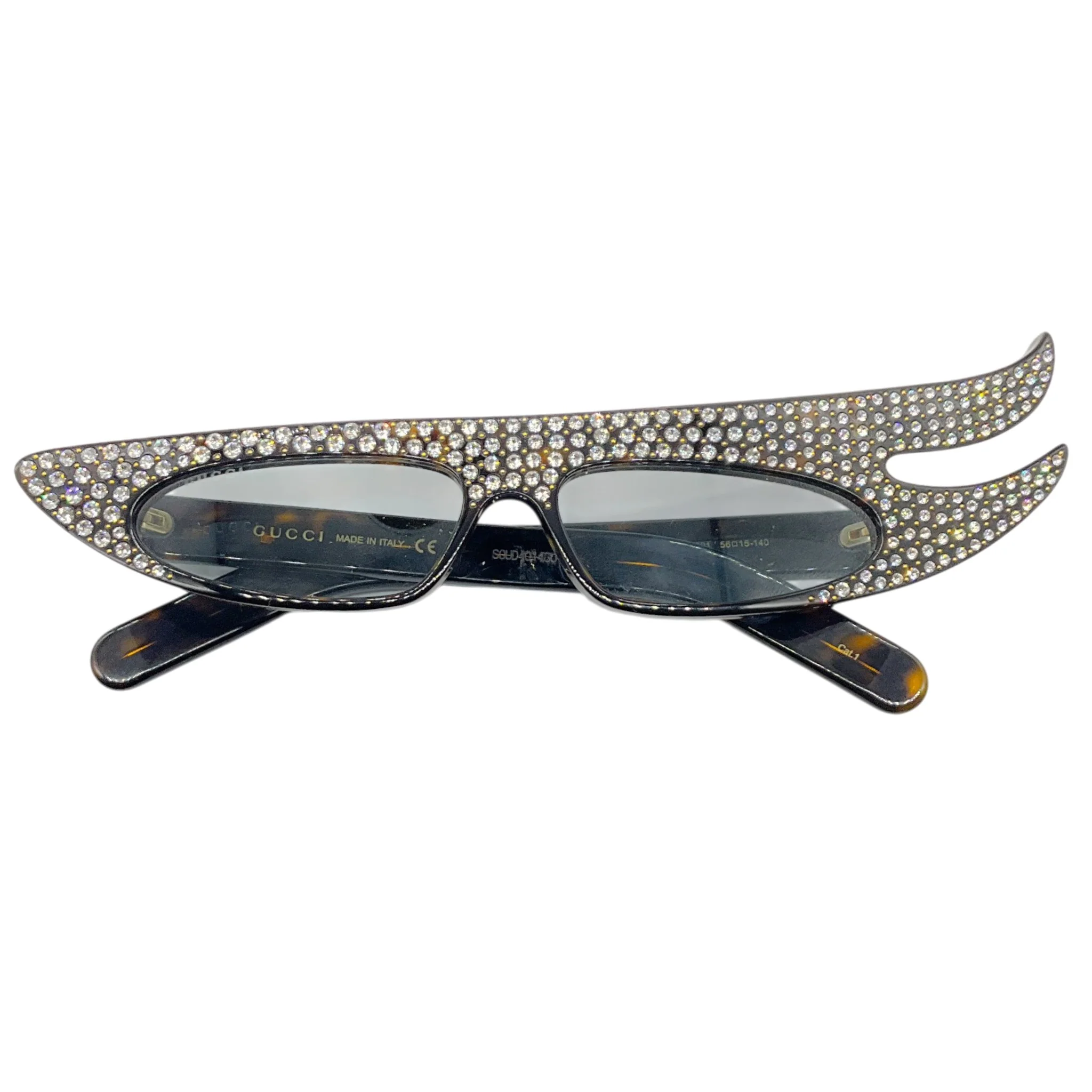 Gucci Brown Tortoise Hollywood Forever Cat Eye Sunglasses - Image 2
