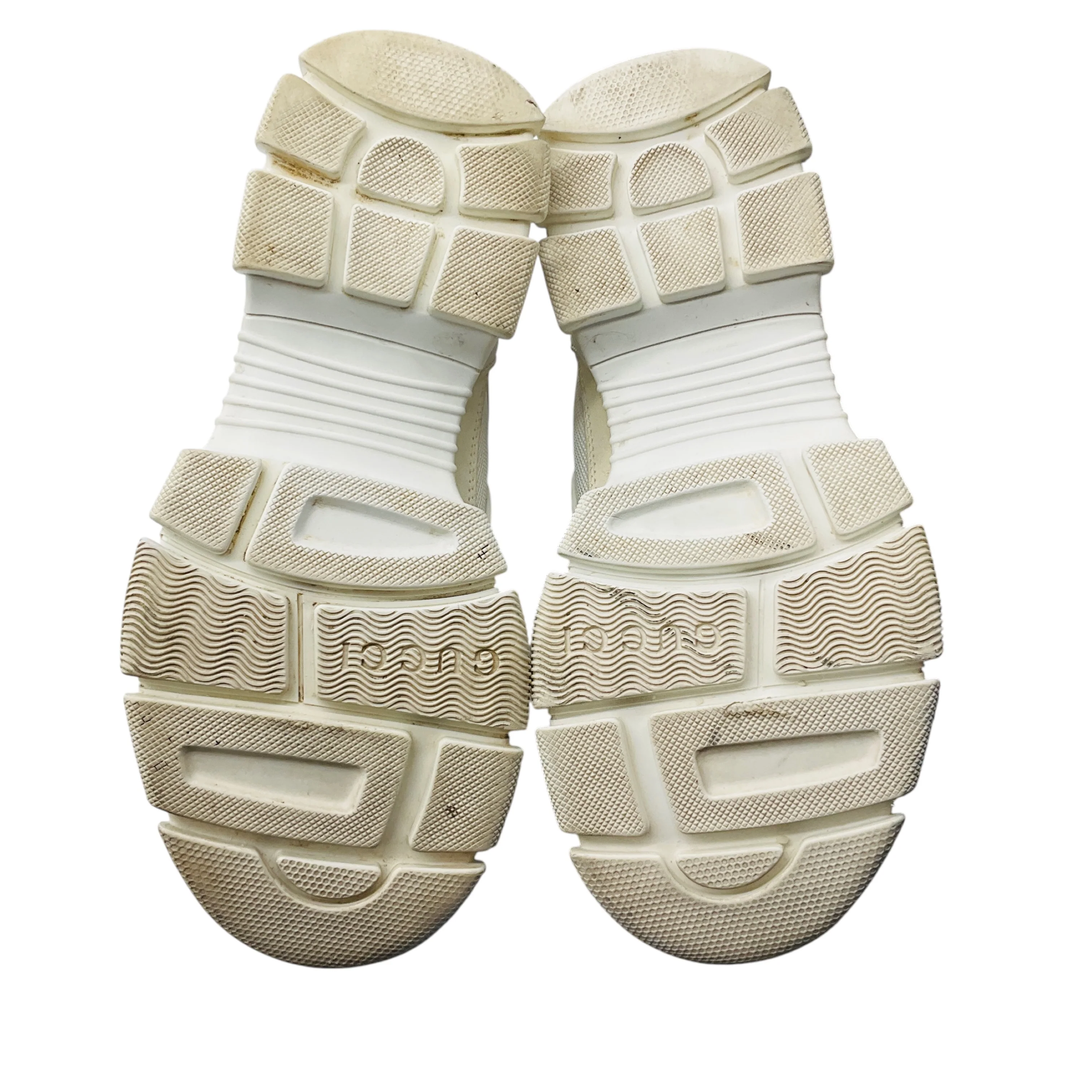 Gucci White Flashtrek Leather and Mesh Sneakers - Image 7