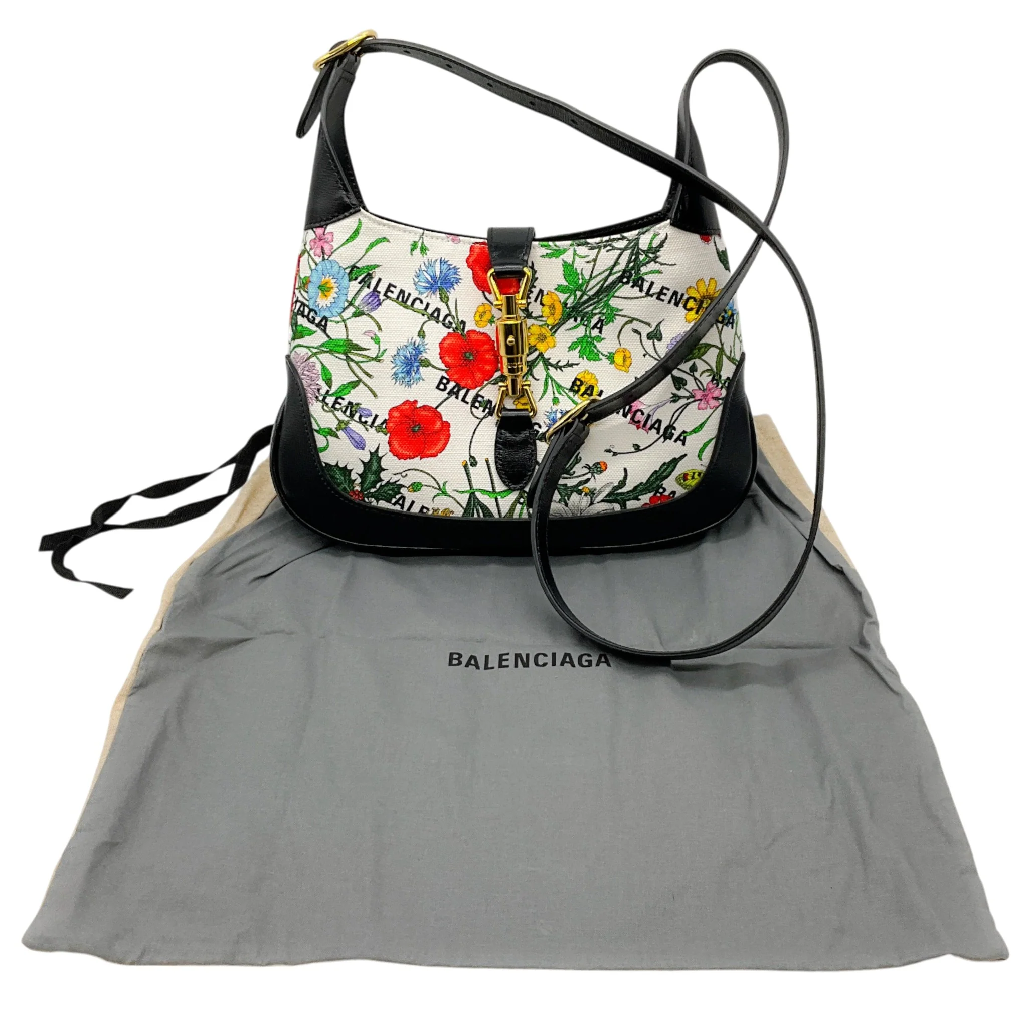 Gucci x Balenciaga Small Flora Jackie 1961 Bag - Image 12