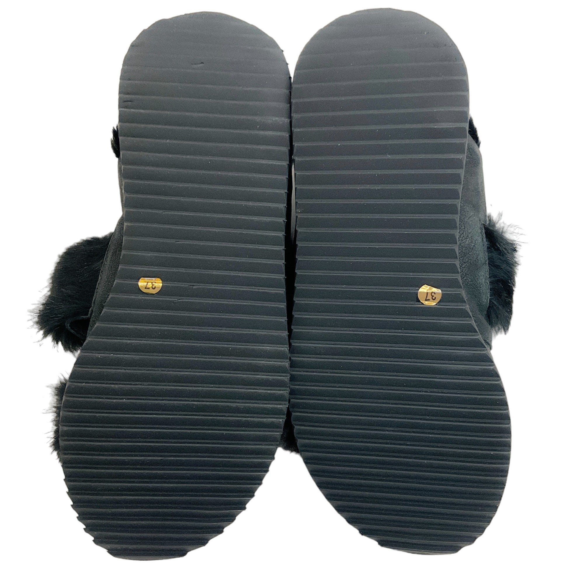Henry Beguelin Black Fur Grattato Sandals - Image 9