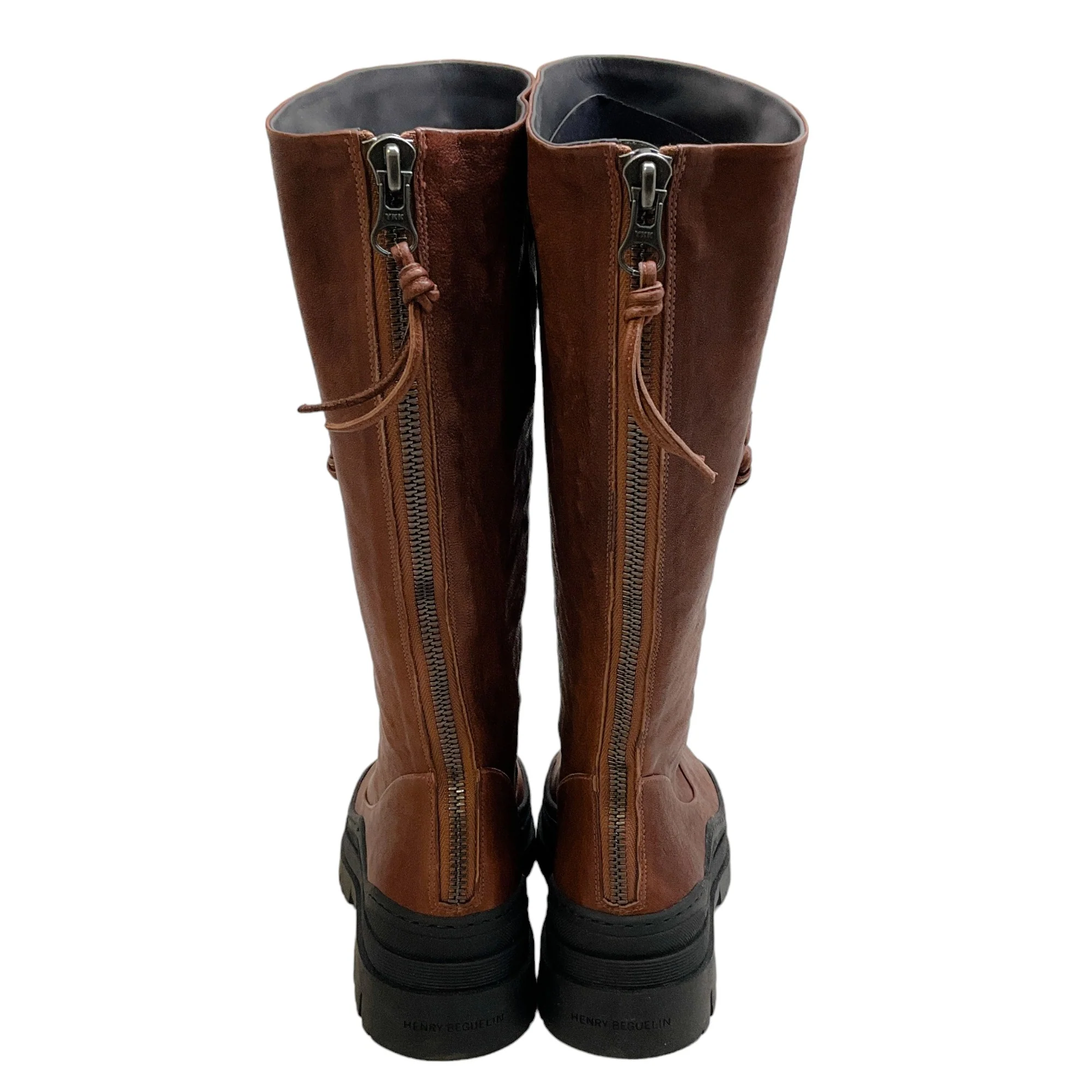 Henry Beguelin Brown Leather Stivale Boots - Image 5