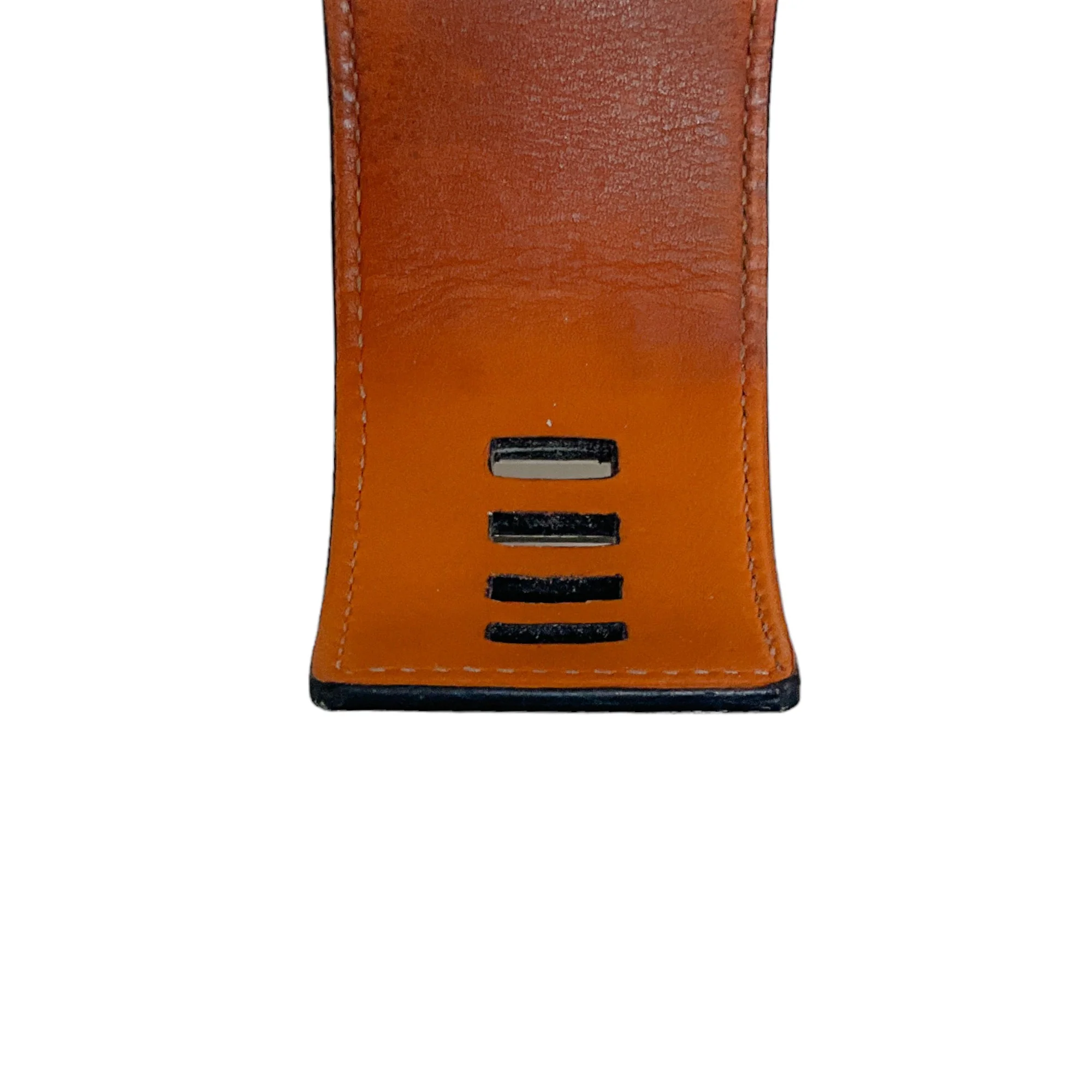 Hermes Black / Silver Collier de Chein Leather Bracelet - Image 6
