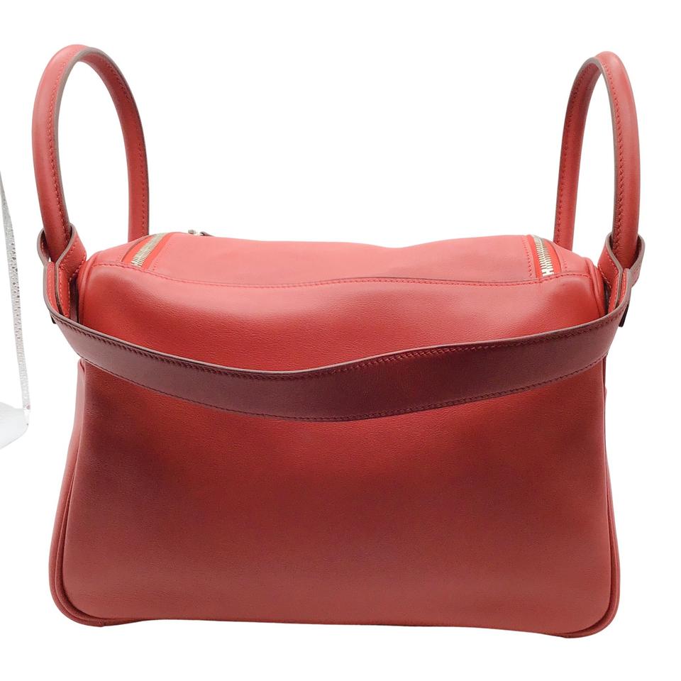 Hermès Lindy 2008 Rouge Togo Leather 30cm Shoulder Bag - Image 12