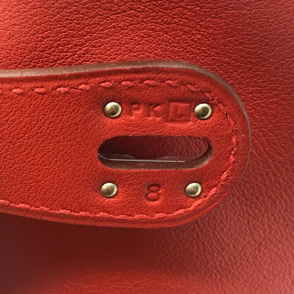 Hermès Lindy 2008 Rouge Togo Leather 30cm Shoulder Bag - Image 14