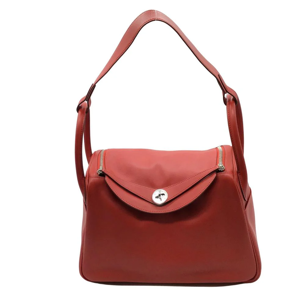 Hermès Lindy 2008 Rouge Togo Leather 30cm Shoulder Bag - Image 18
