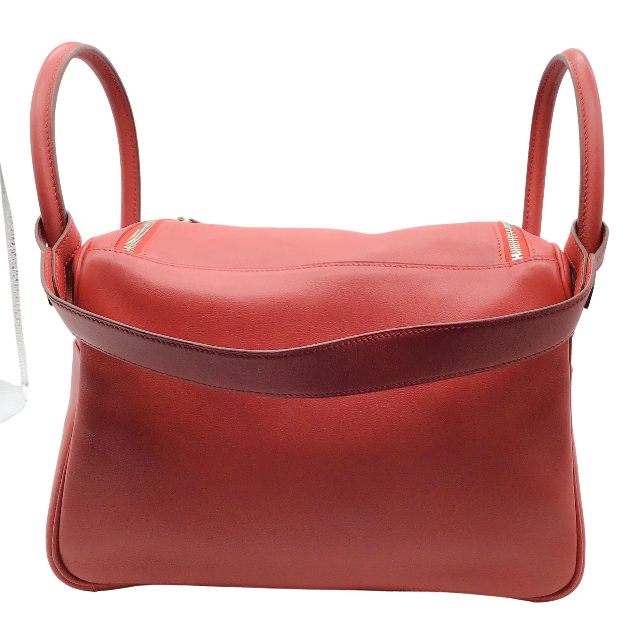 Hermès Lindy 2008 Rouge Togo Leather 30cm Shoulder Bag - Image 3
