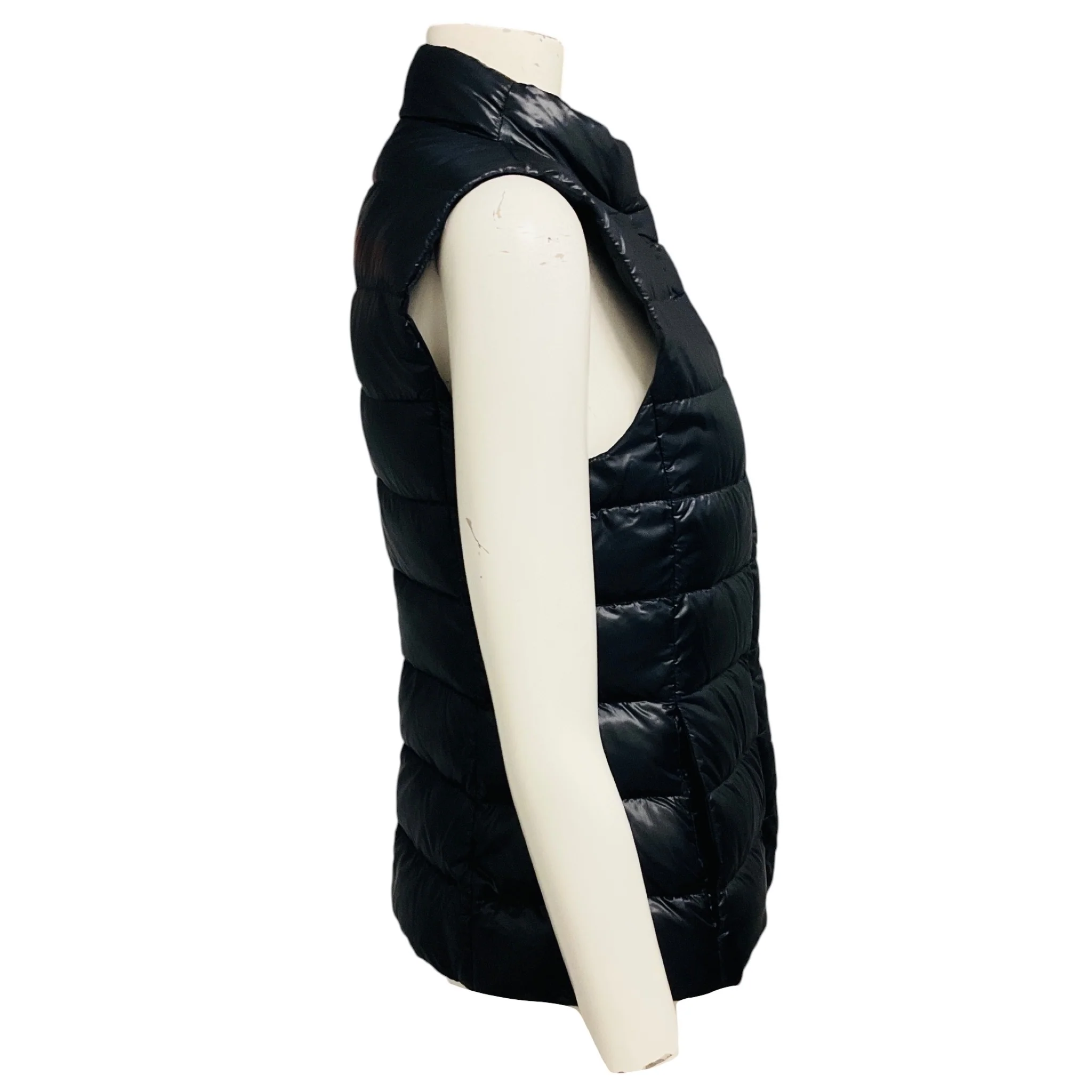 Herno Black Iconico Giulia Lightweight Quilted Down Puffer Vest - Image 2