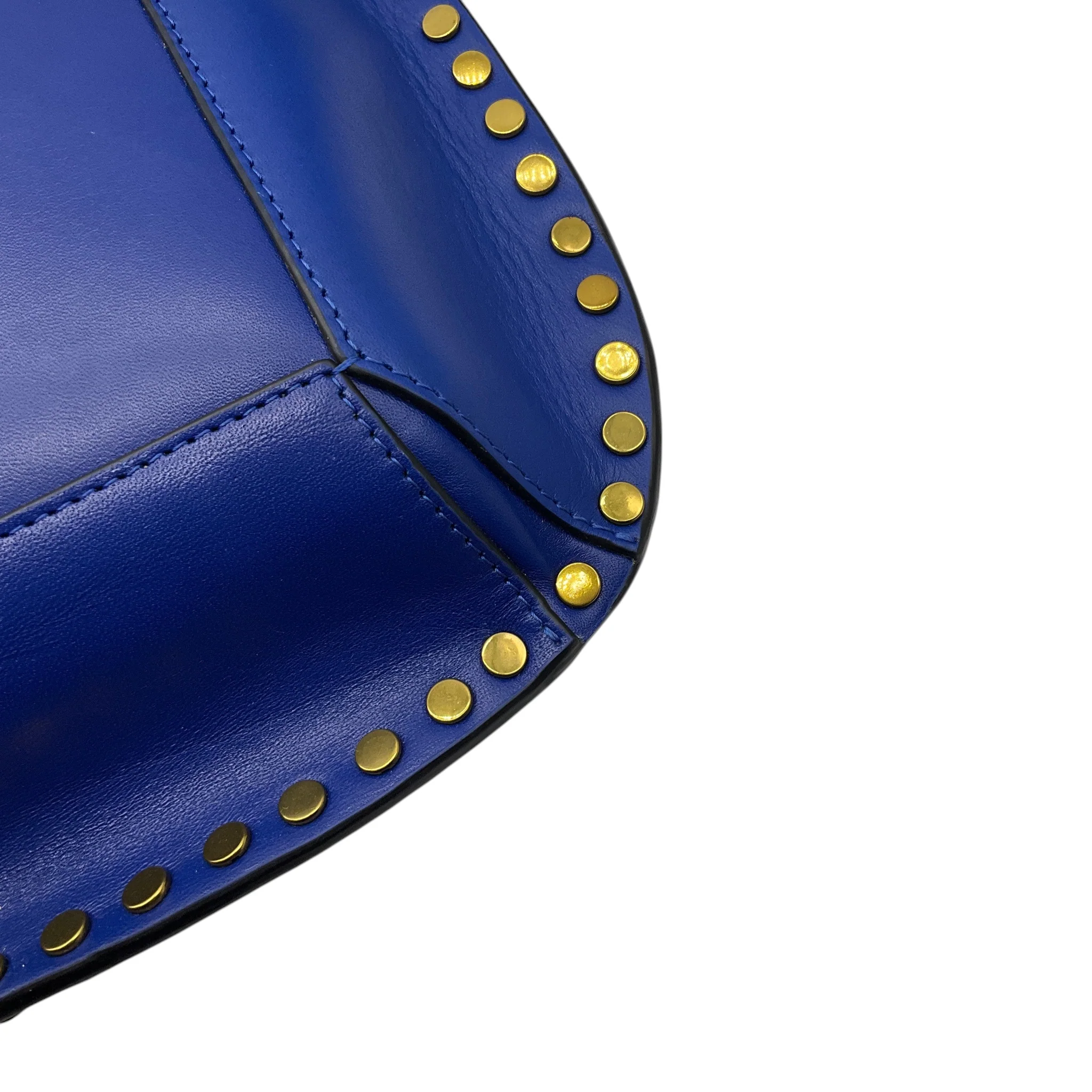 Isabel Marant Blue Oskan Studded Leather Shoulder Bag - Image 13