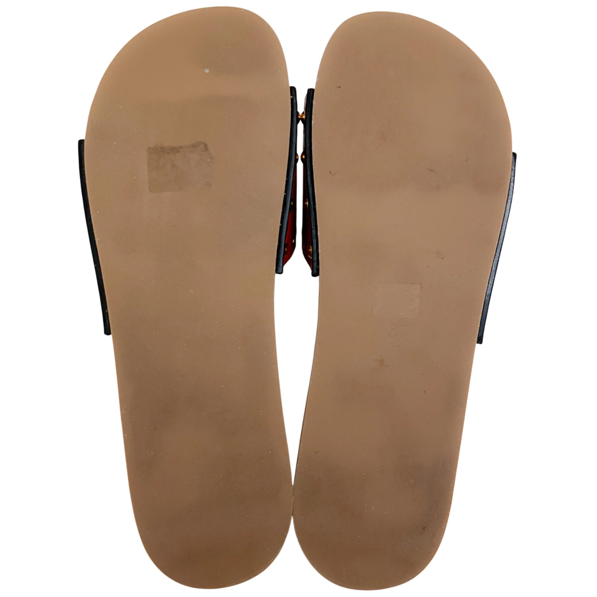 Isabel Marant Natural Leather Jaso Eyelet Grommet Wood Slide Sandals - Image 7