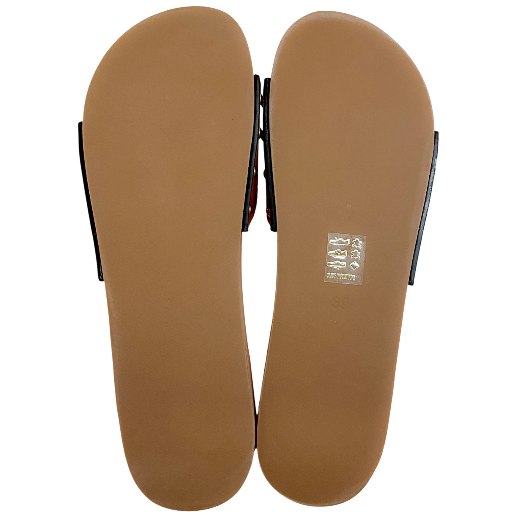 Isabel Marant Natural Leather Jaso Eyelet Grommet Wood Slide Sandals - Image 9
