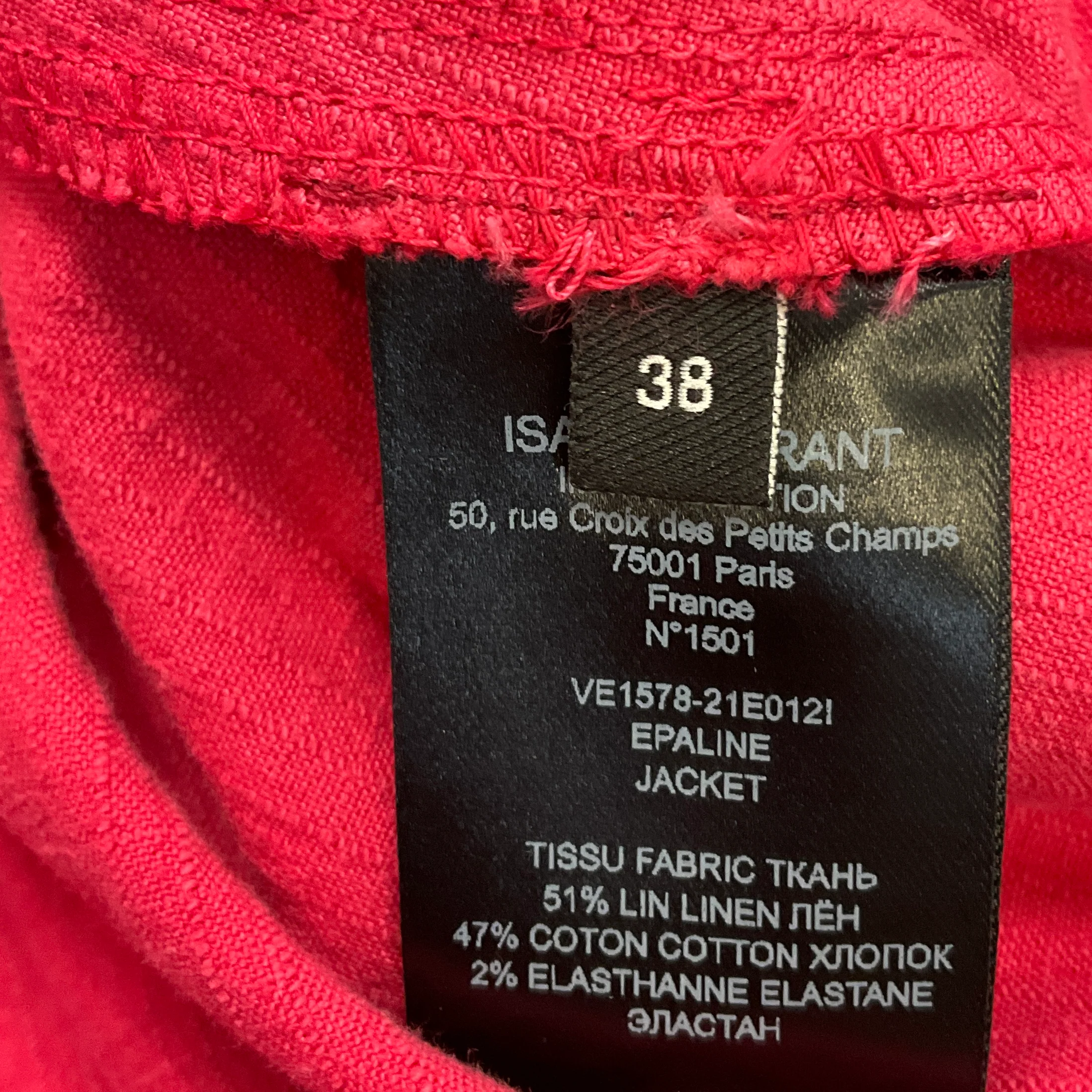 Isabel Marant Raspberry Veste Epaline Jacket - Image 5