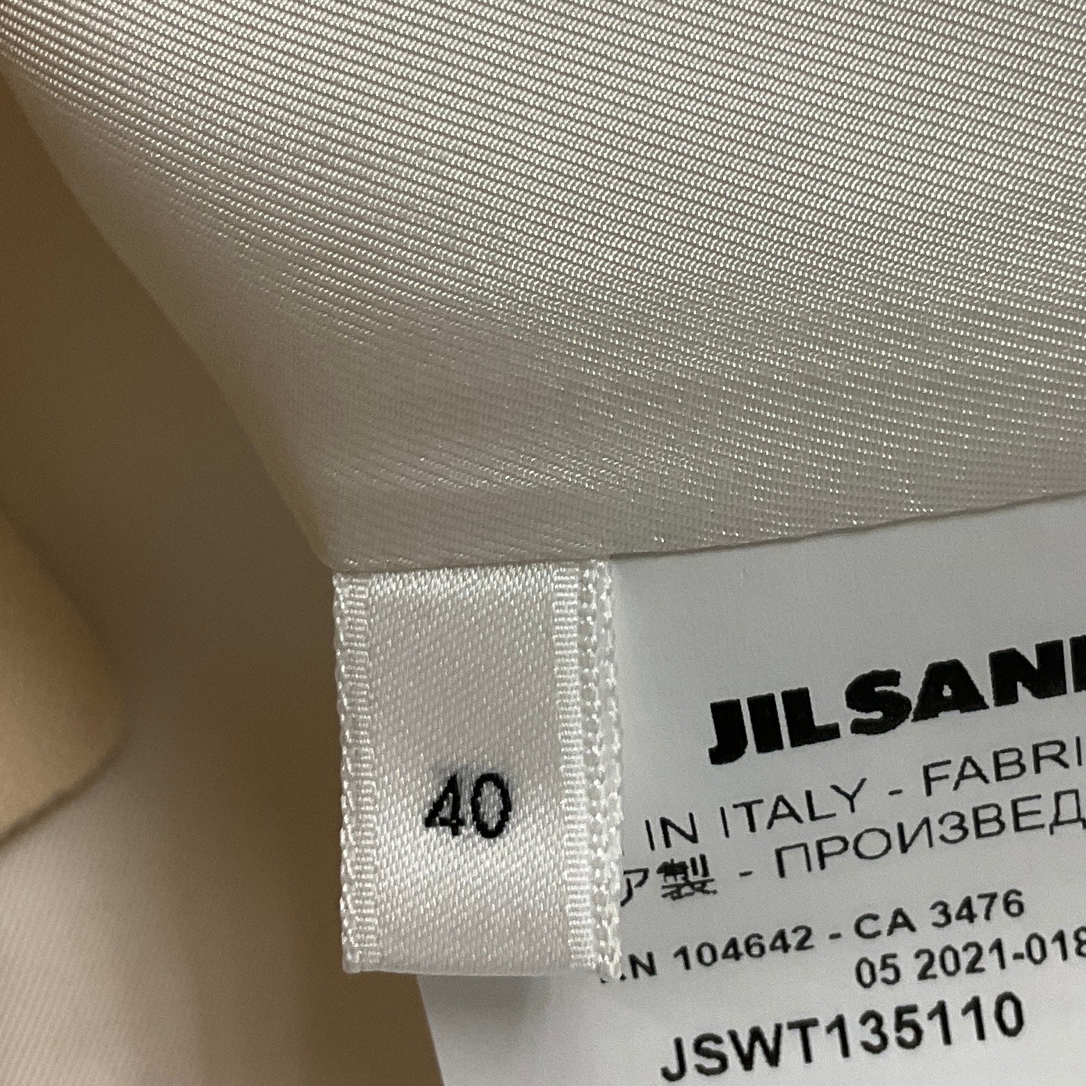 Jil Sander Ivory Padded Shoulder Tailored Blazer / Coat - Image 5