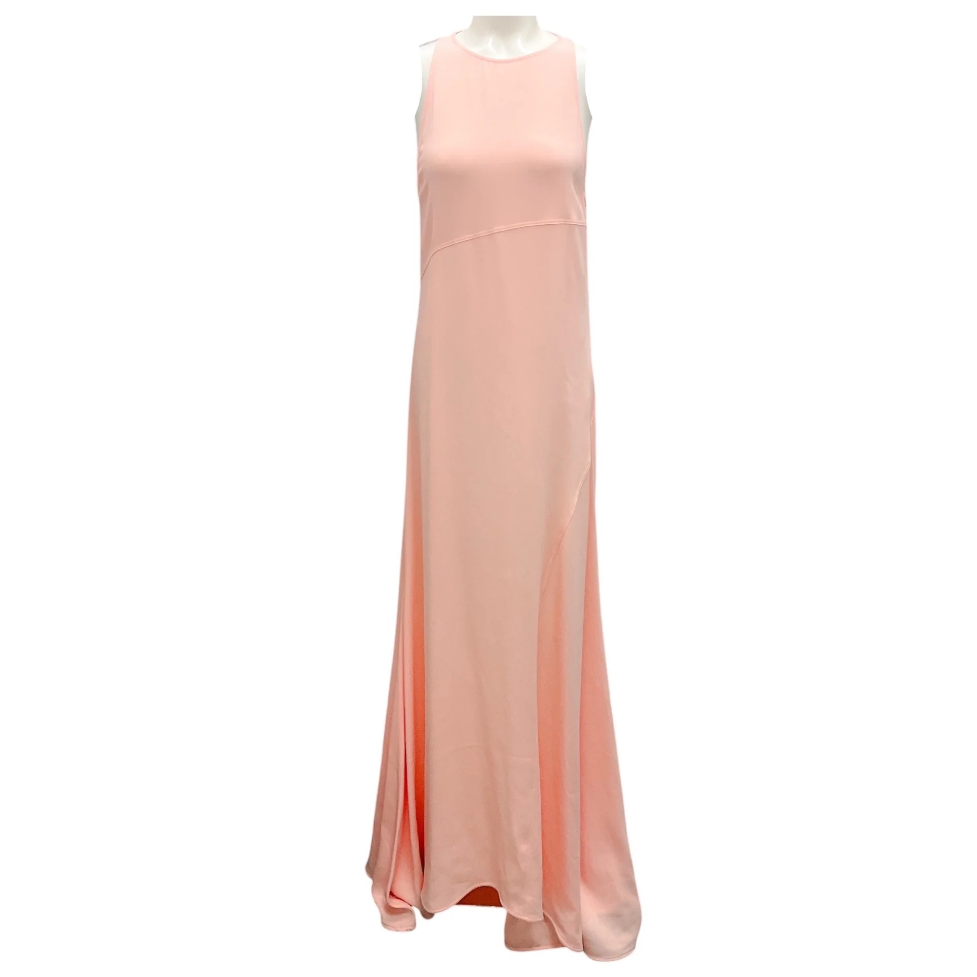 Jil Sander Light Pink 2023 Sleeveless Crepe Maxi Dress