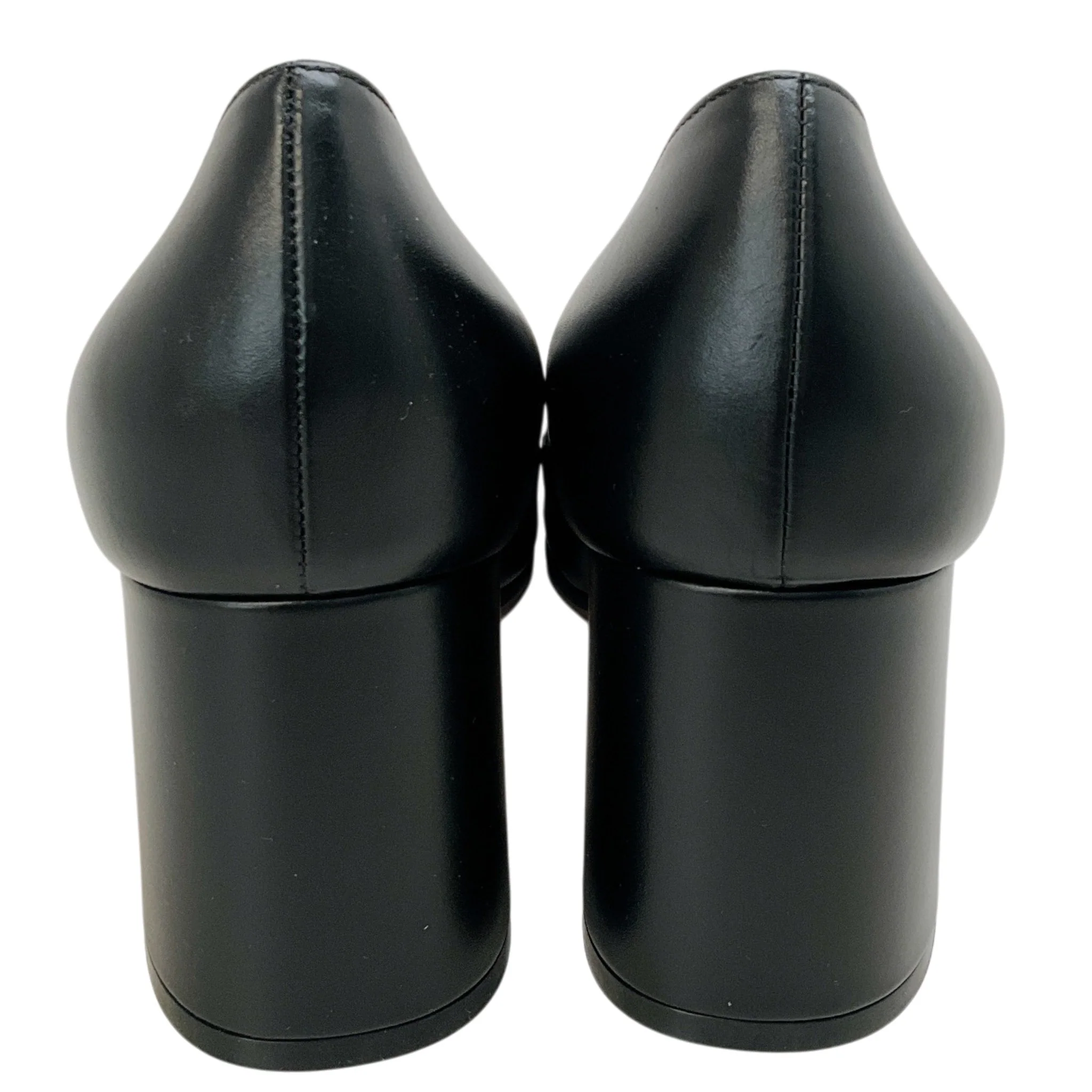 Jimmy Choo Black Leather Diamond Tilda Loafer Pumps - Image 5