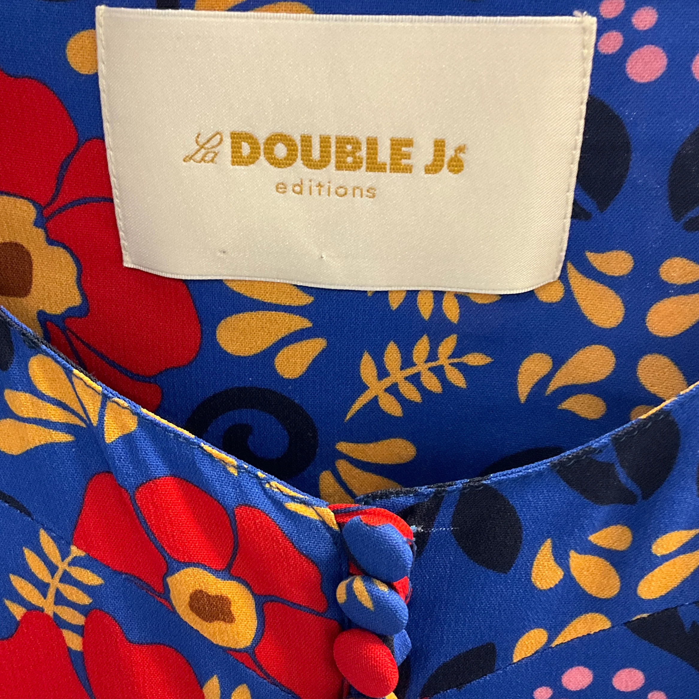 La DoubleJ Blue / Red Floral Coquette Dress - Image 3