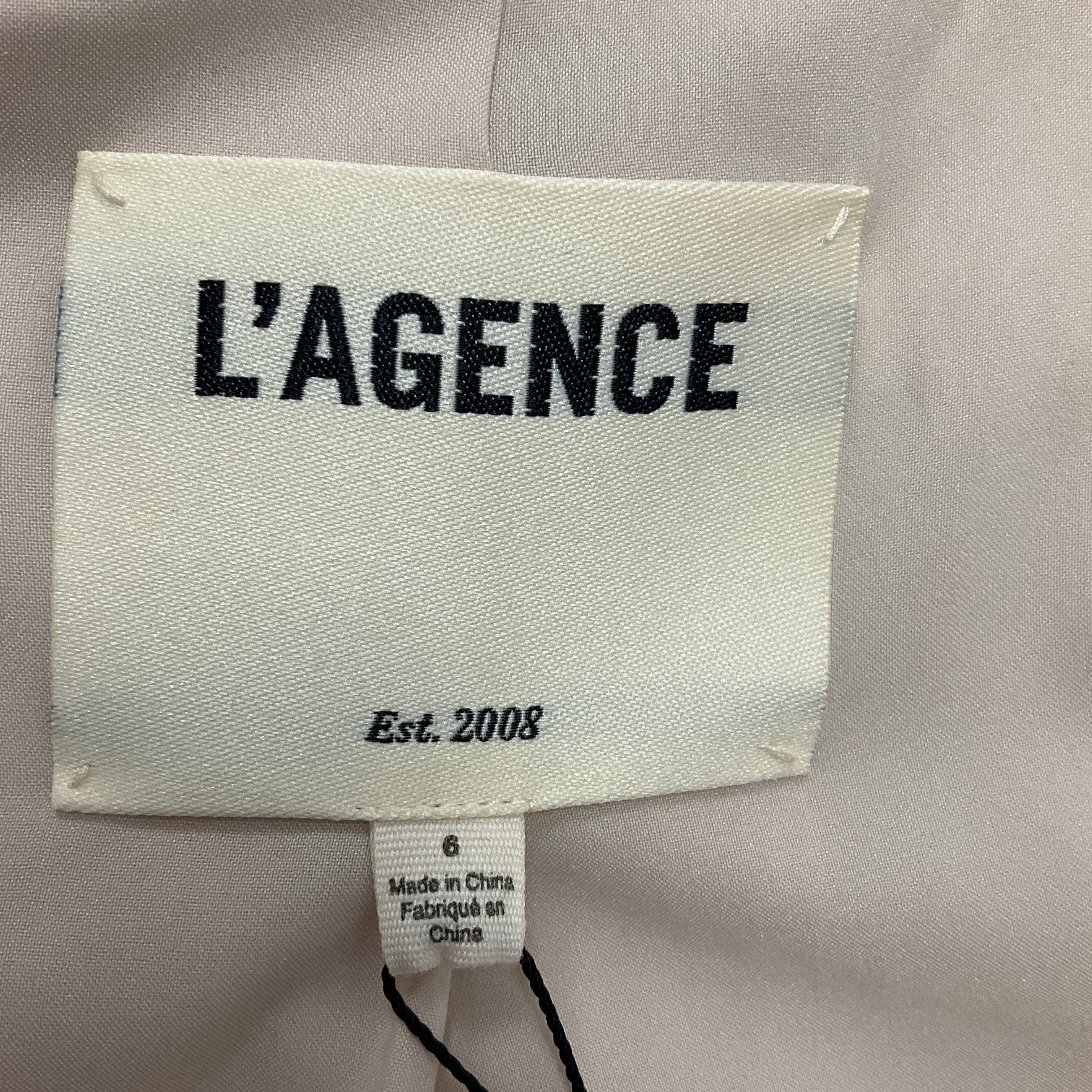 L'Agence Bone / Ivory Stripe Linen Clementine Blazer - Image 4
