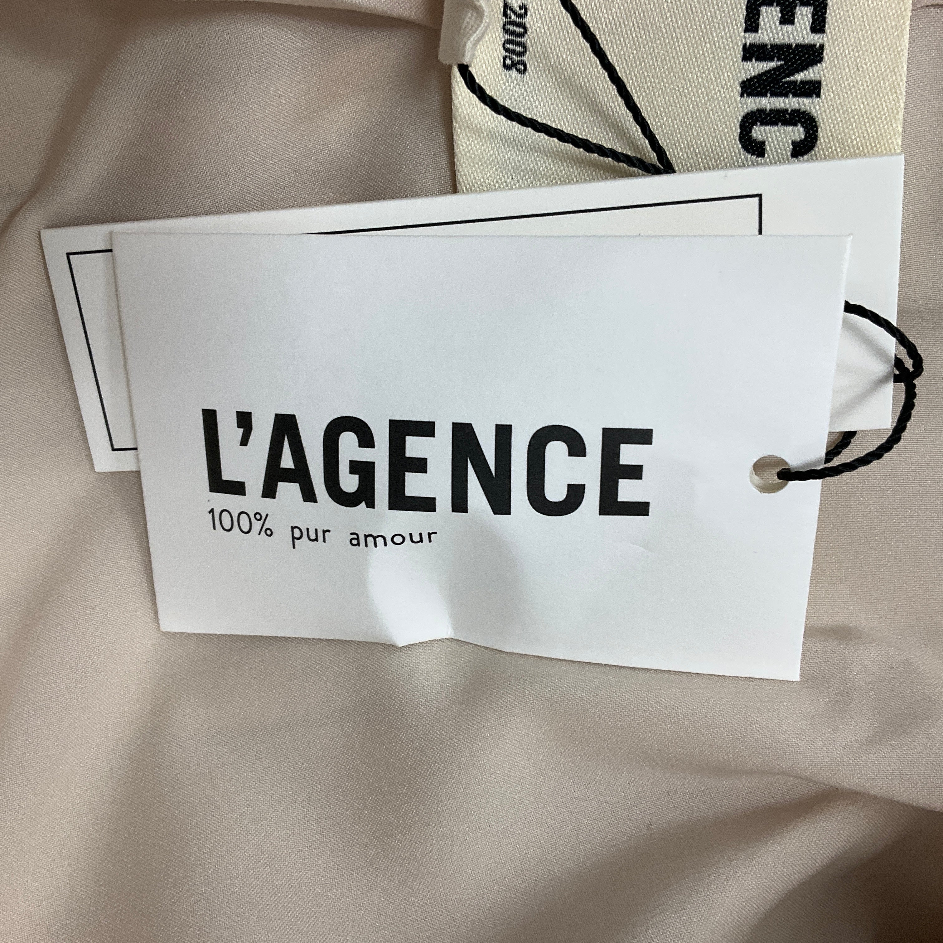 L'Agence Bone / Ivory Stripe Linen Clementine Blazer - Image 5