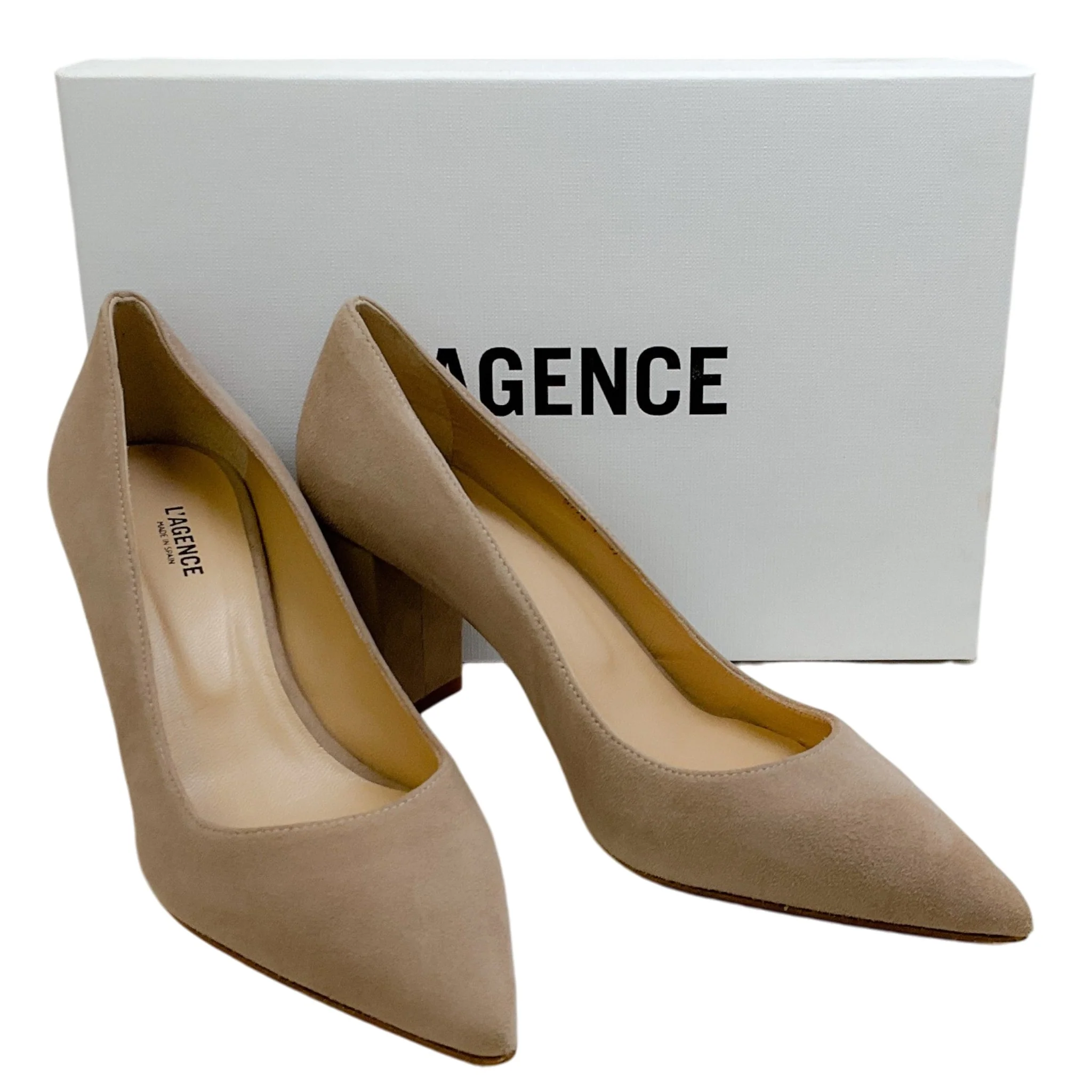 L'Agence Cashew Suede Gilles Pumps - Image 6